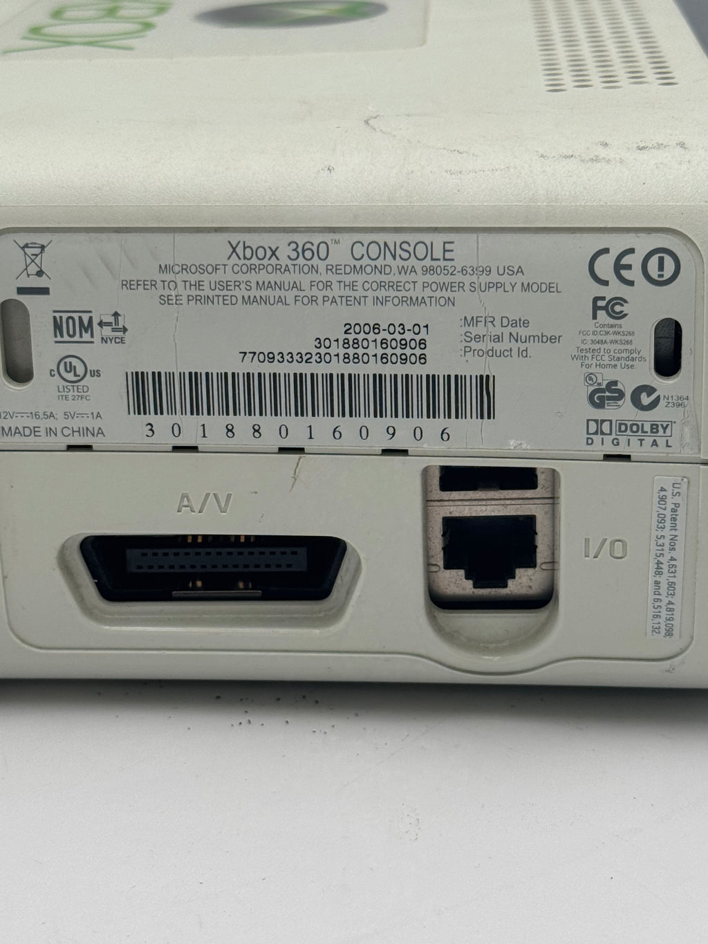 Untested Microsoft Xbox 360 Arcade 60GB Console Only Used B White