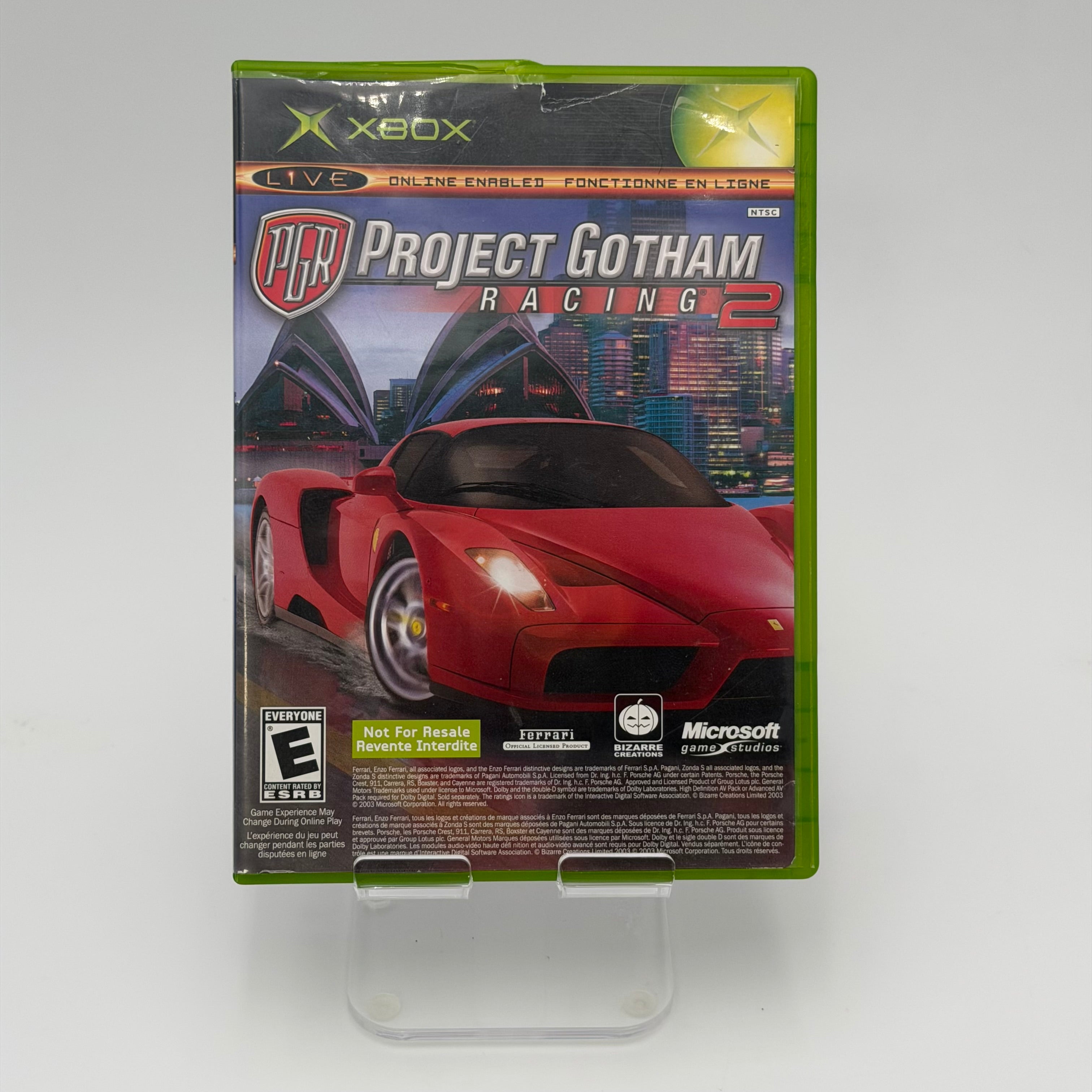 Project Gotham Racing 2 (Microsoft Xbox, 2003) Complete