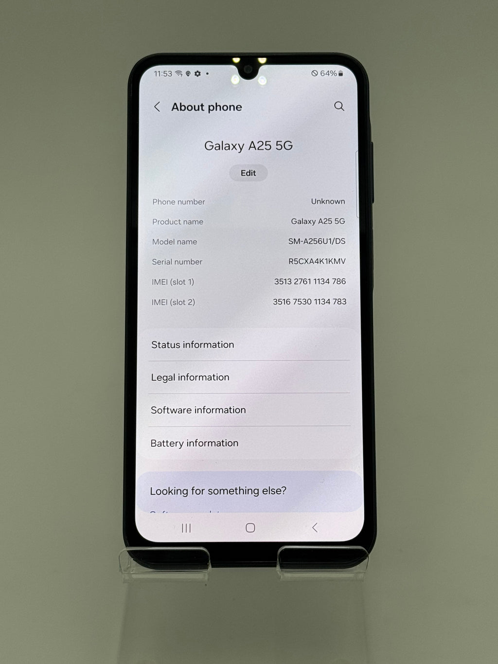 Samsung Galaxy A25 128GB Unlocked Smartphone - Black
