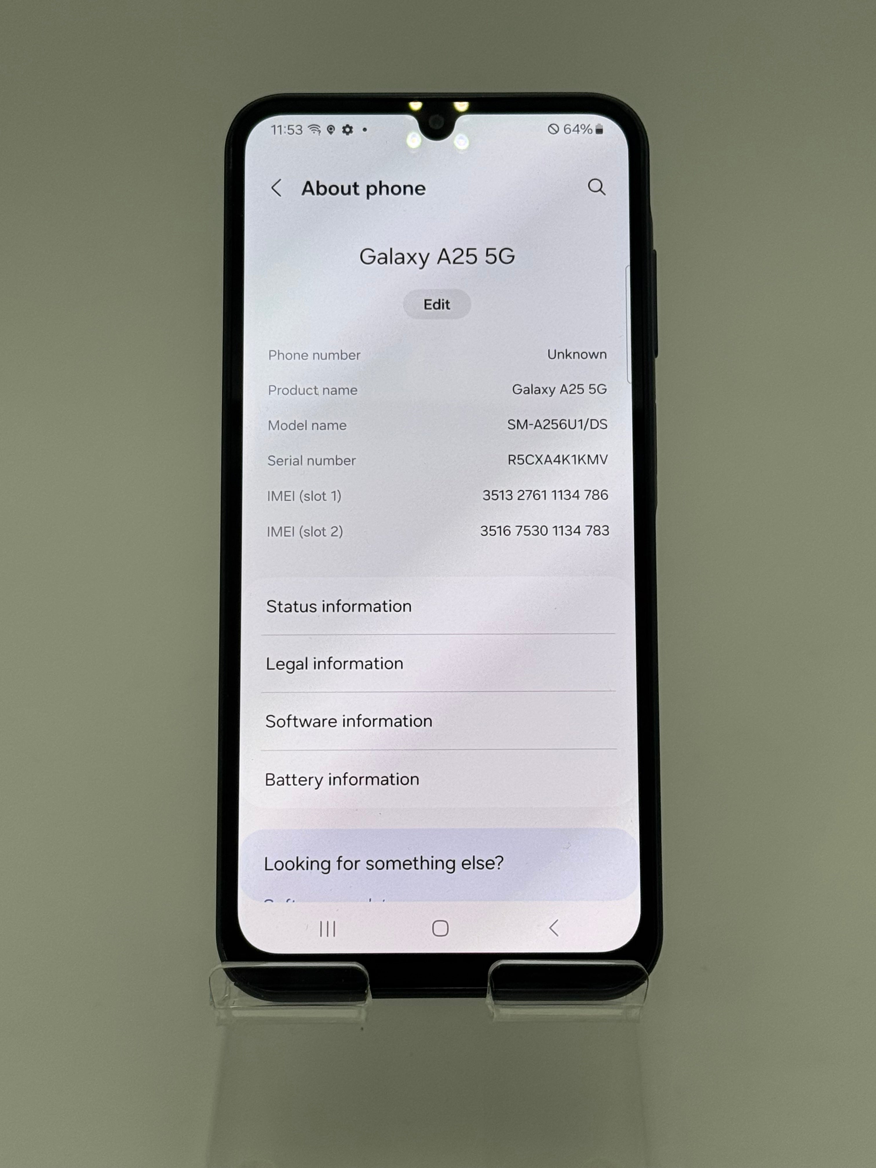 Samsung Galaxy A25 128GB Unlocked Smartphone - Black