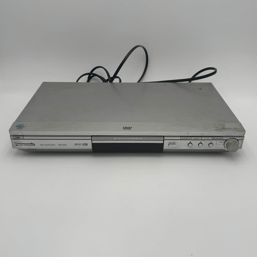 Panasonic DVD-S35 DVD Player, Silver, For Parts