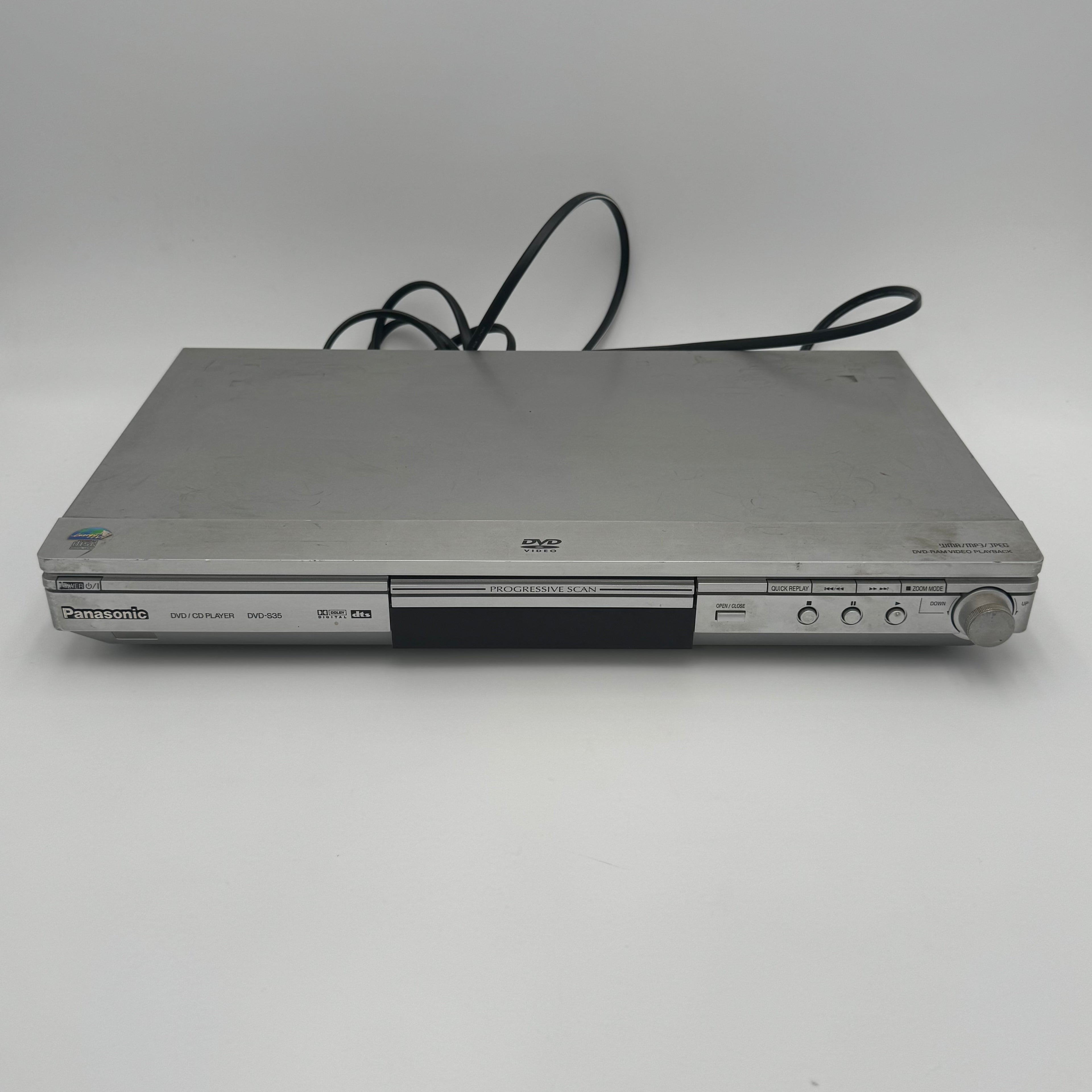 Panasonic DVD-S35 DVD Player, Silver, For Parts