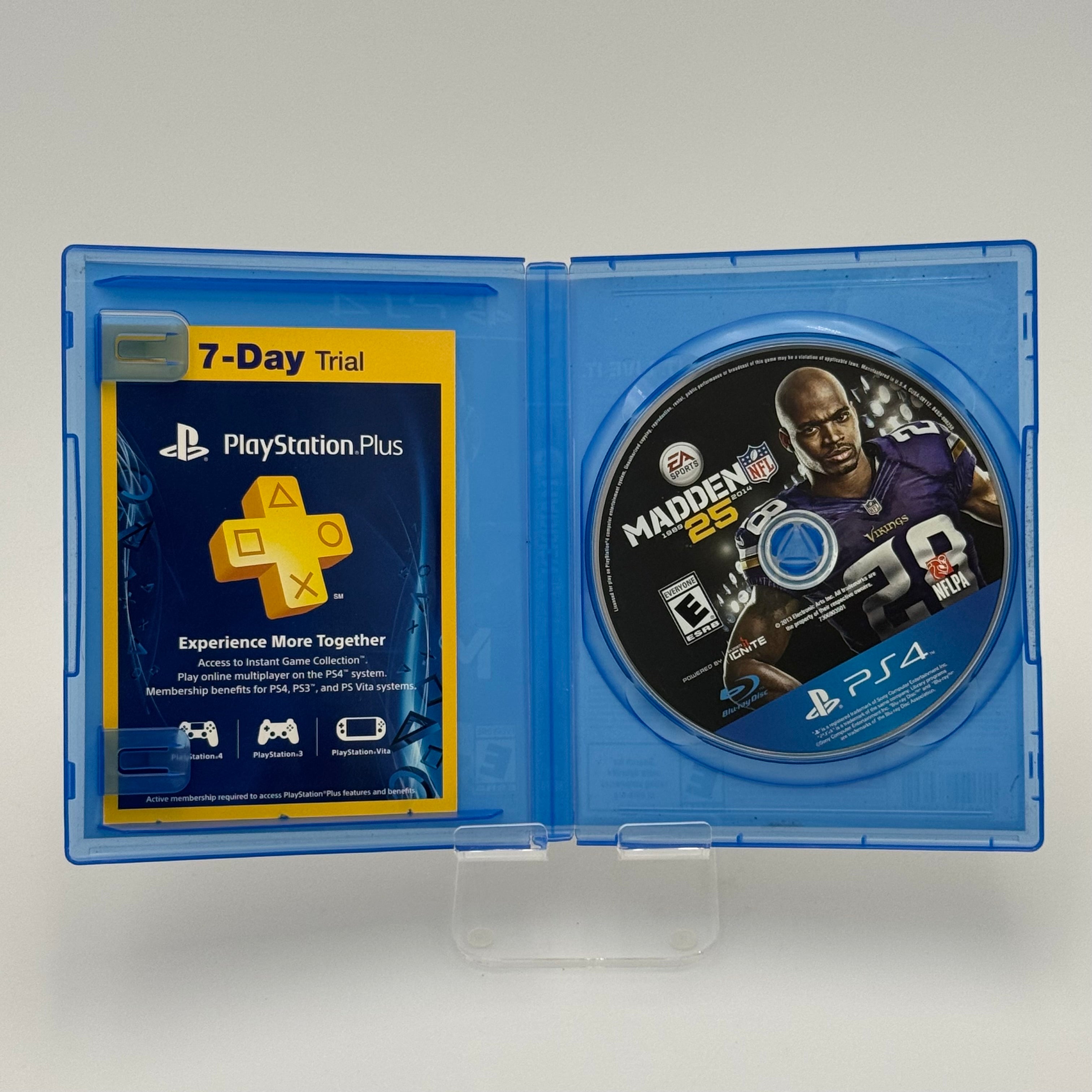 Playstation 4 Madden NFL 25 (2013) Video Game - Used B - Black