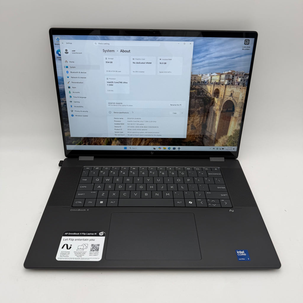 HP OmniBook X 16-AS0023DX 16" Intel Core Ultra 7 165H 16GB 1TB Black