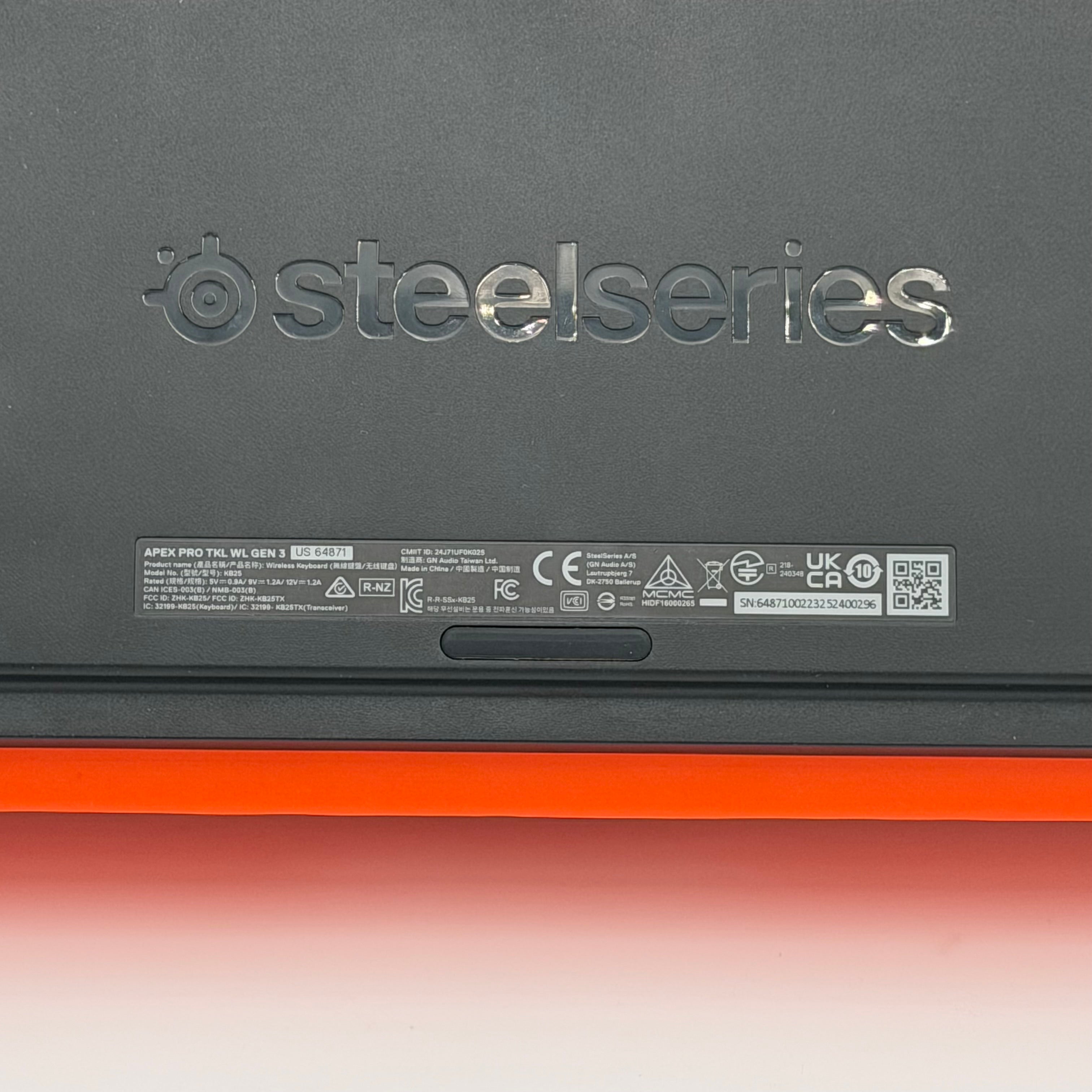 SteelSeries Apex Pro TKL Gen 3 Wireless Gaming Keyboard