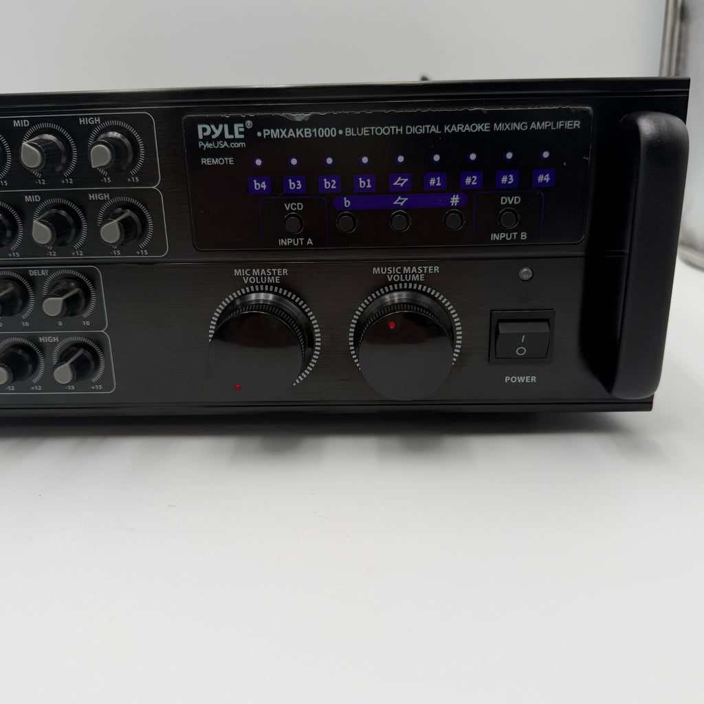 Pyle Pro 1000-Watt Wireless Bluetooth Stereo Mixer Karaoke Amplifier