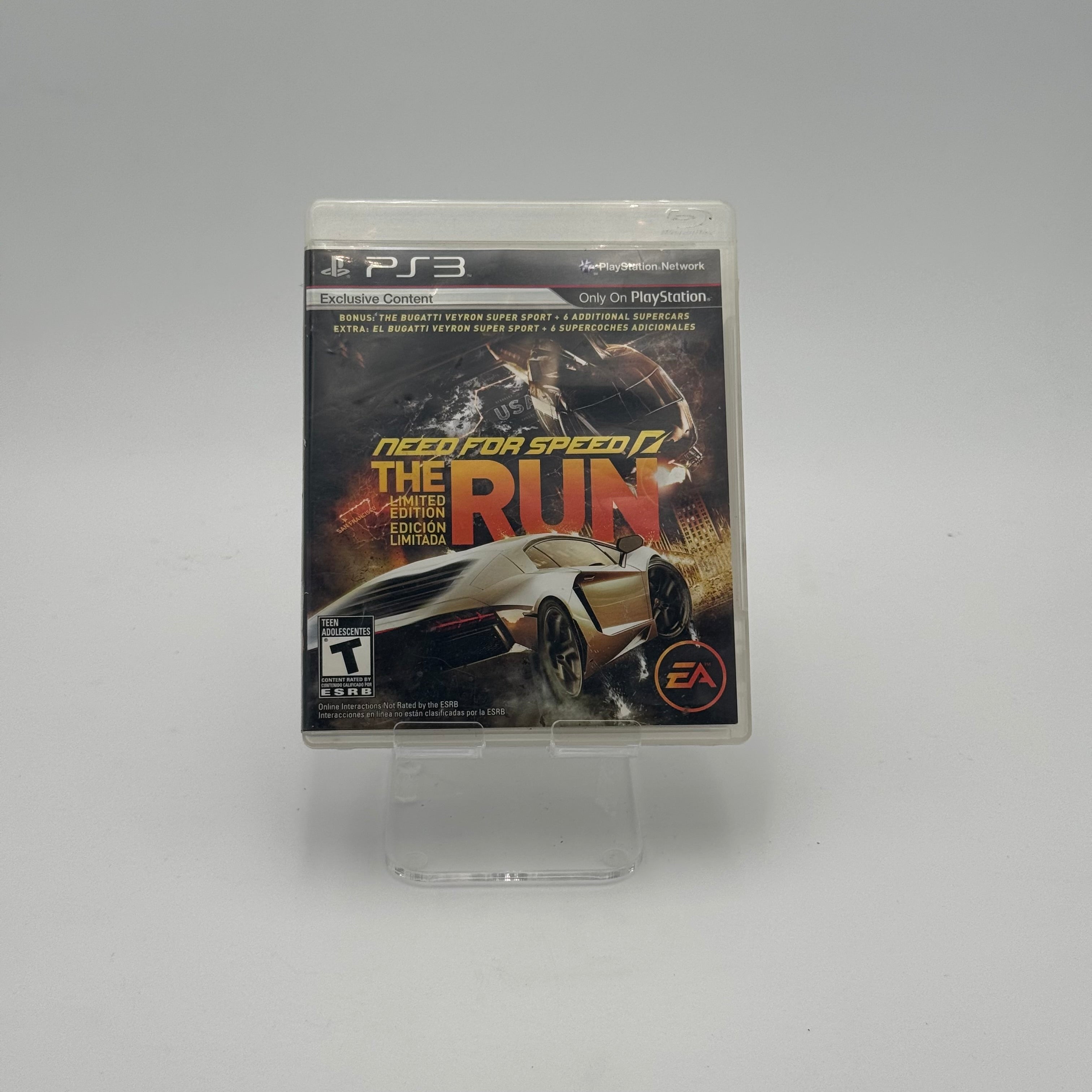 Need For Speed: The Run Limited Edition Video Game, 2011, PS3, Pre-Owned