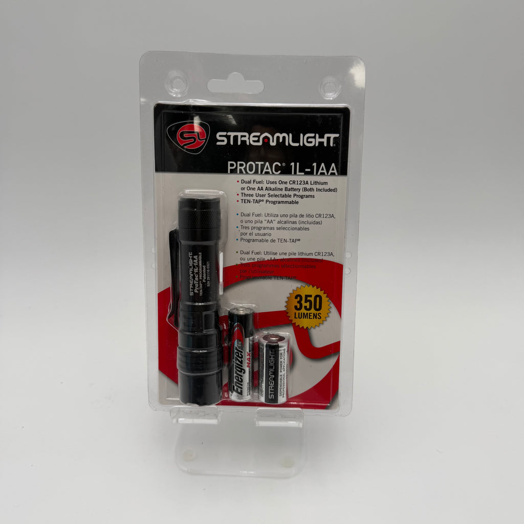 Streamlight ProStreamlight ProTac 1L-1AA 350 Lumen Dual Fuel Flashlight - NEW FREE SHIPPINGTac 1L-AA Black New In Box