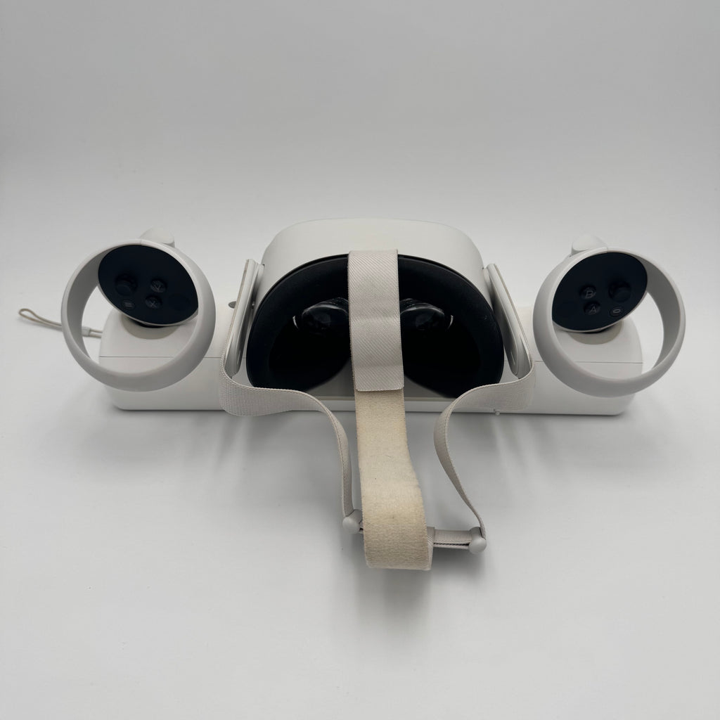 Oculus Quest 2 256GB VR Headset w/ Controllers & Anker Charging Dock Tested Work