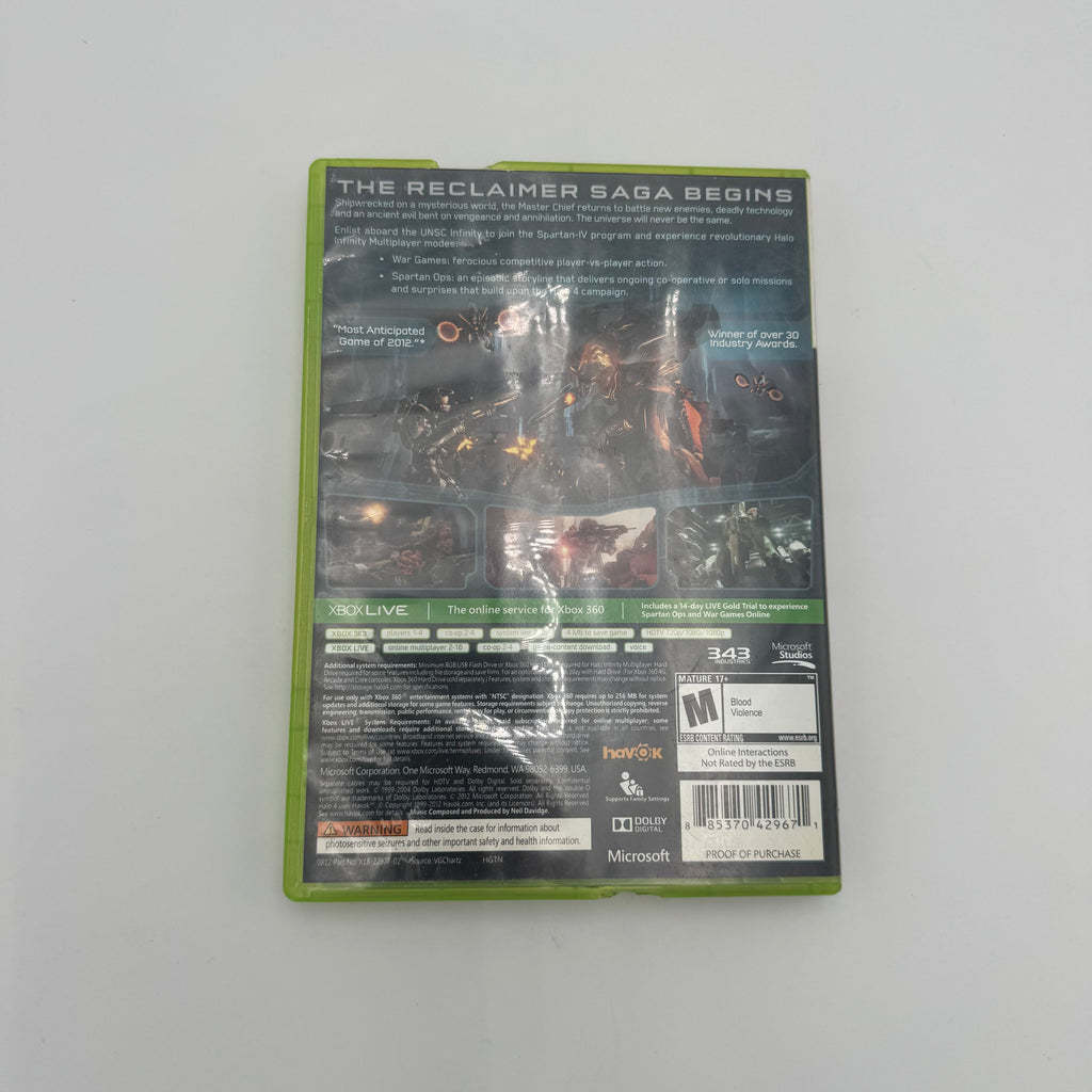 Xbox 360 Halo 4 Video Game - Green Case - Tested Working