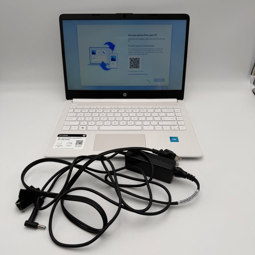HP 14-dq0052dx Laptop - 64GB 16GB Intel Celeron N4120 1.1 GHz