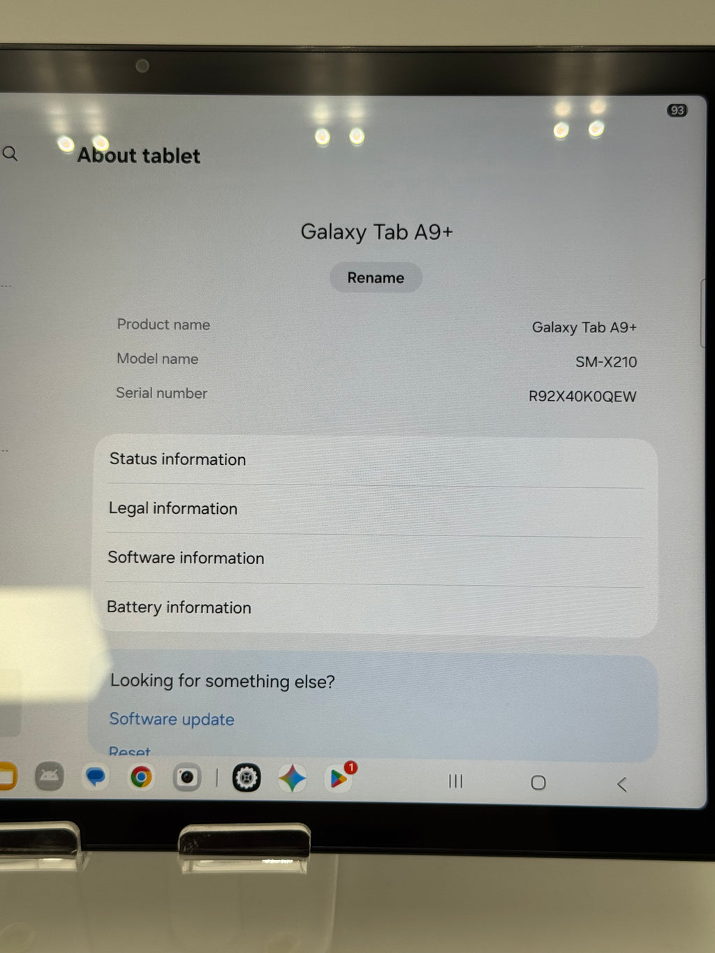 Samsung Galaxy Tab A9+ SM-X210 2024 11" 64GB Wi-Fi Only 6E 13MP Navy Blue