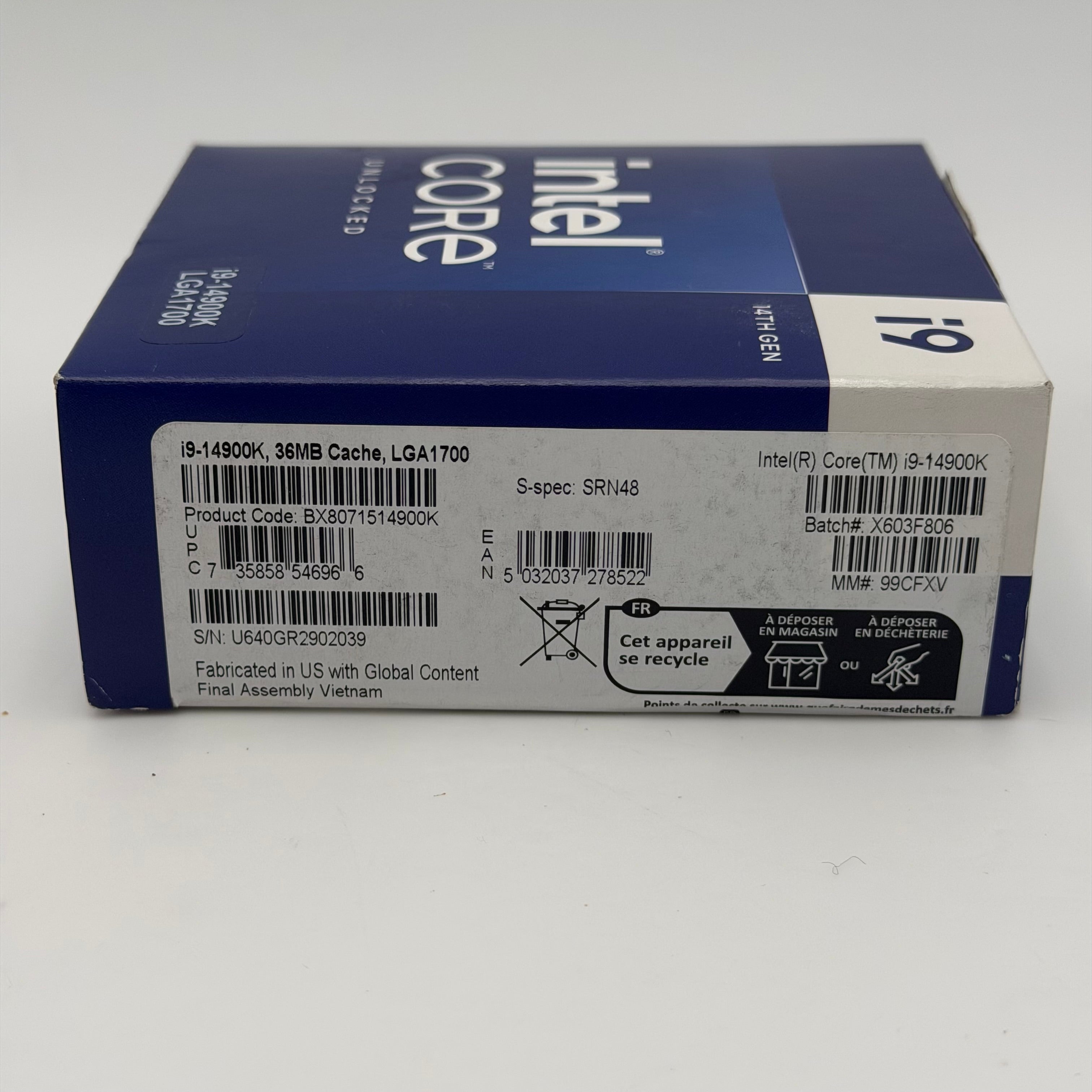 Intel Core i9-14900K 14th Gen 24-Core Processor - New In Box