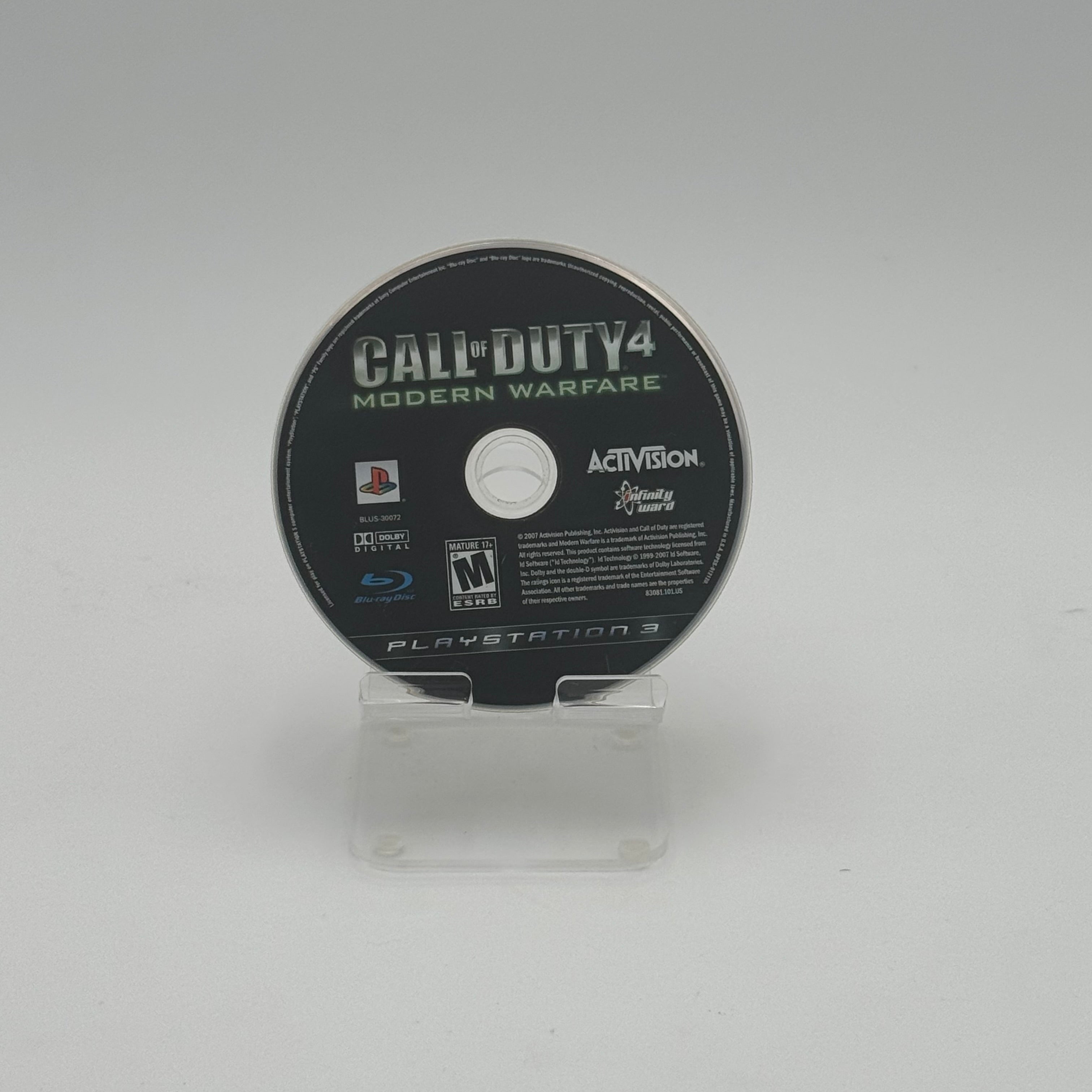 Call of Duty 4: Modern Warfare PlayStation 3 PS3 - Used B Disc