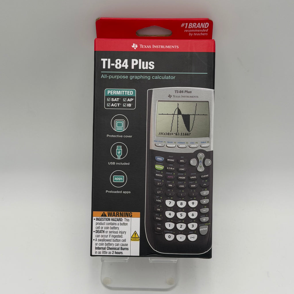 Texas Instruments TI-84 Plus Calculator Black New In Box