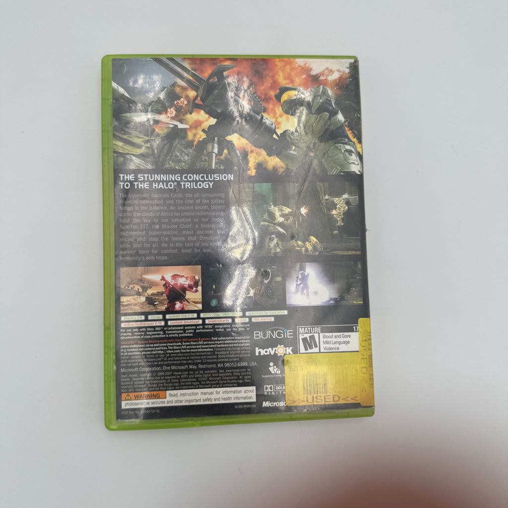 Xbox 360 Halo 3 Video Game Green Case Manual Inserts Tested