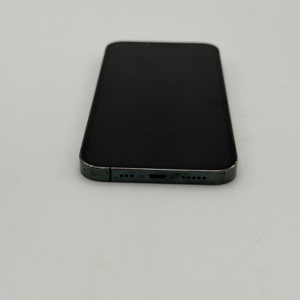 Broken Unlocked Apple iPhone 13 Pro - 128GB - Green - Cracked Rear Camera - Back