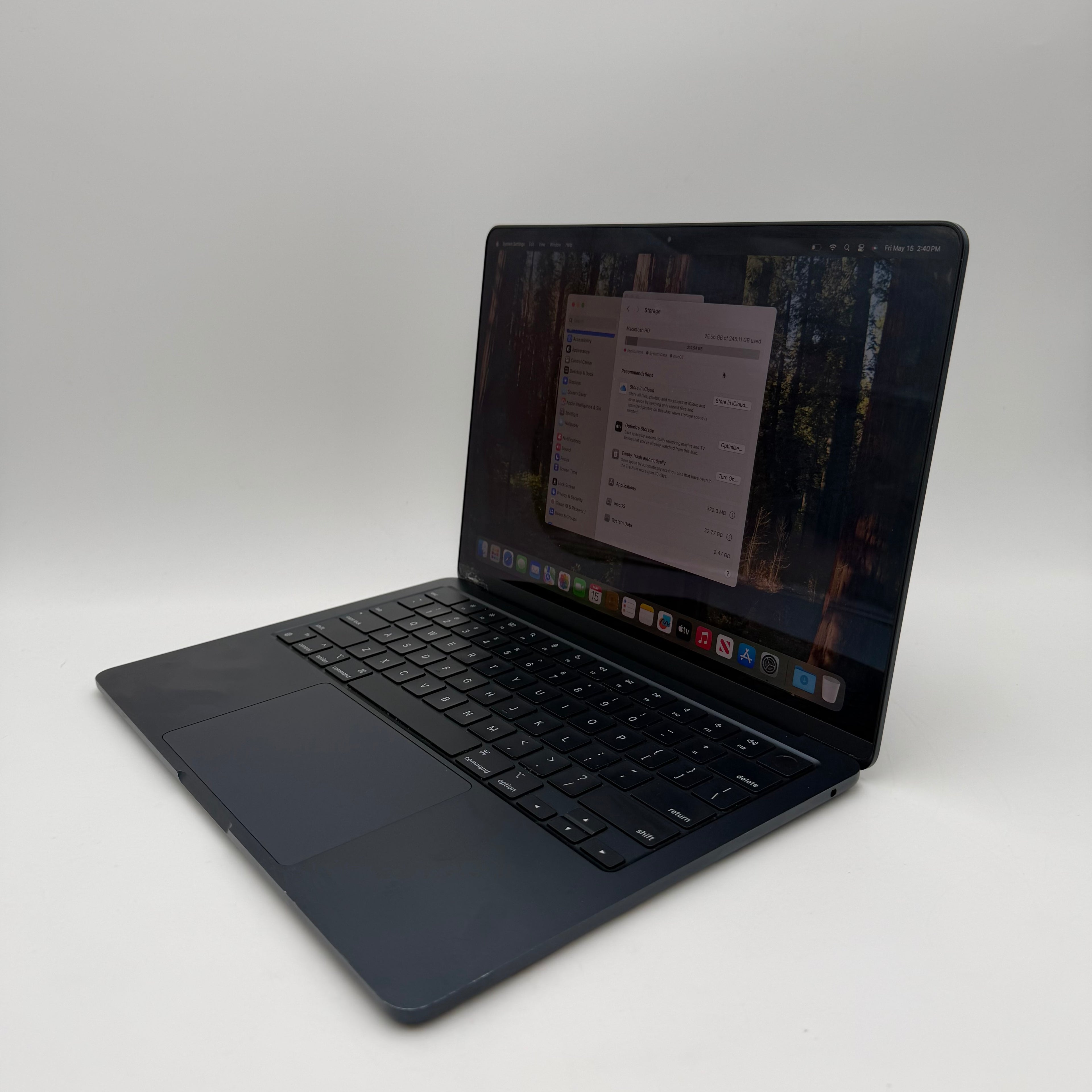 Apple MacBook Air 13" M2 A2681 2023 8GB 256GB Black Broken