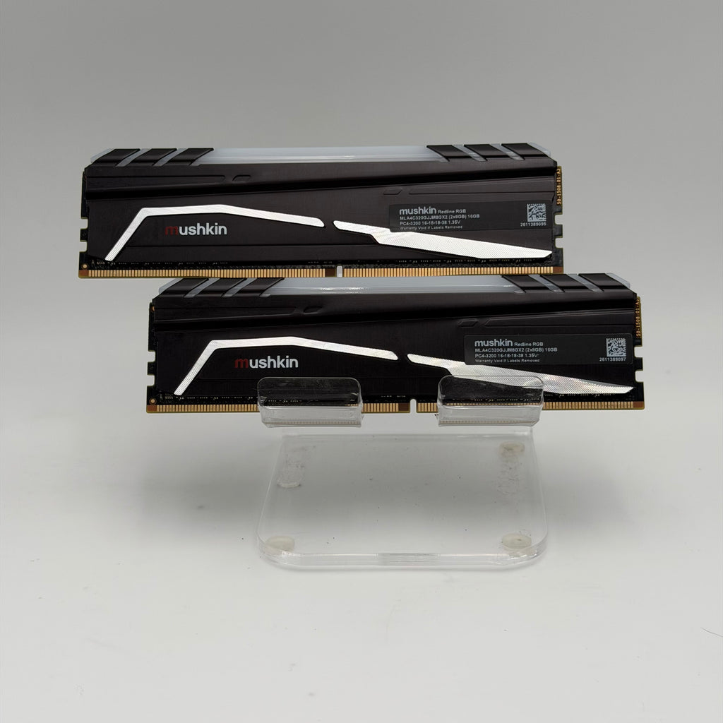 mushkin Red Line 16GB (2x8GB) DDR4 3200MHz RAM Black