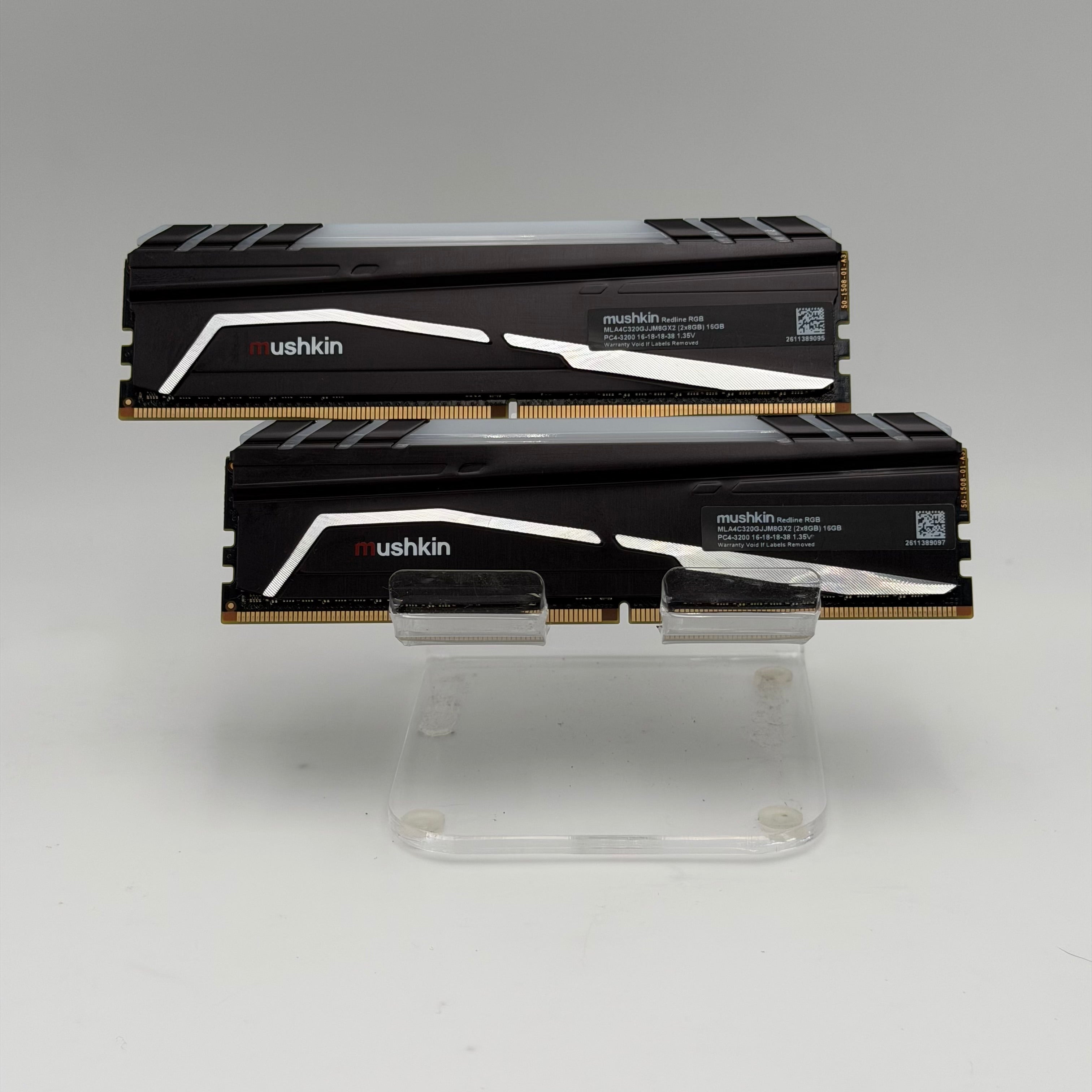 mushkin Red Line 16GB (2x8GB) DDR4 3200MHz RAM Black