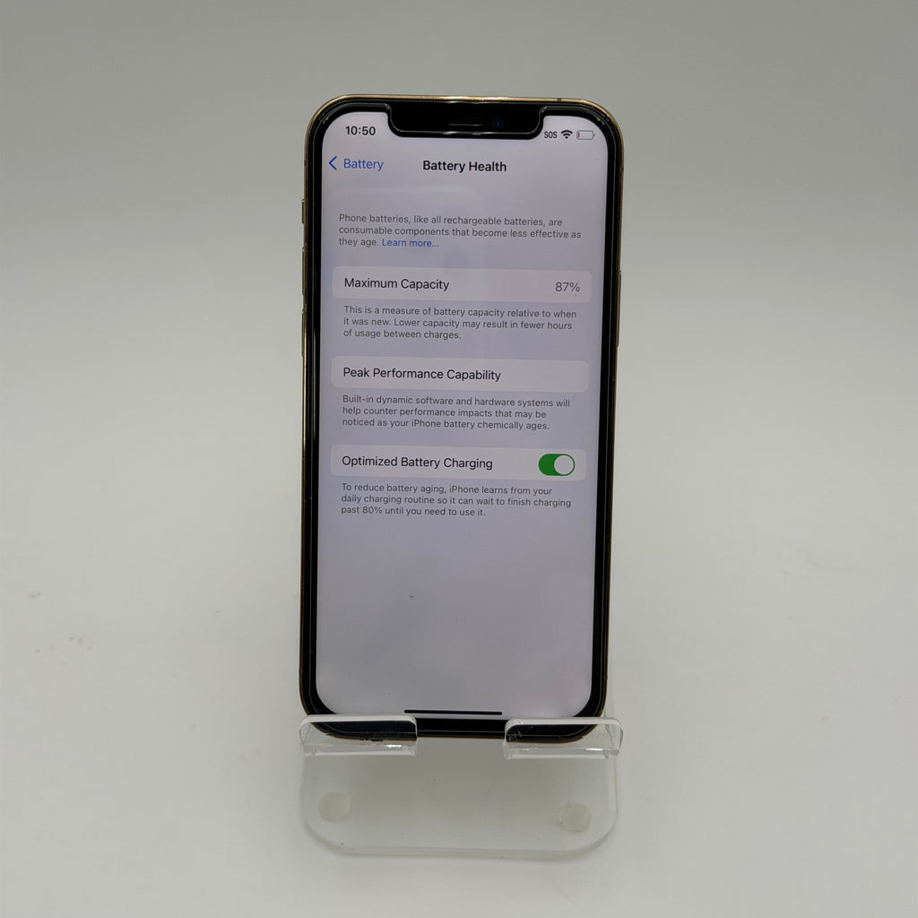 Broken AT&T Apple iPhone 12 Pro 128GB Gold - 87% BH