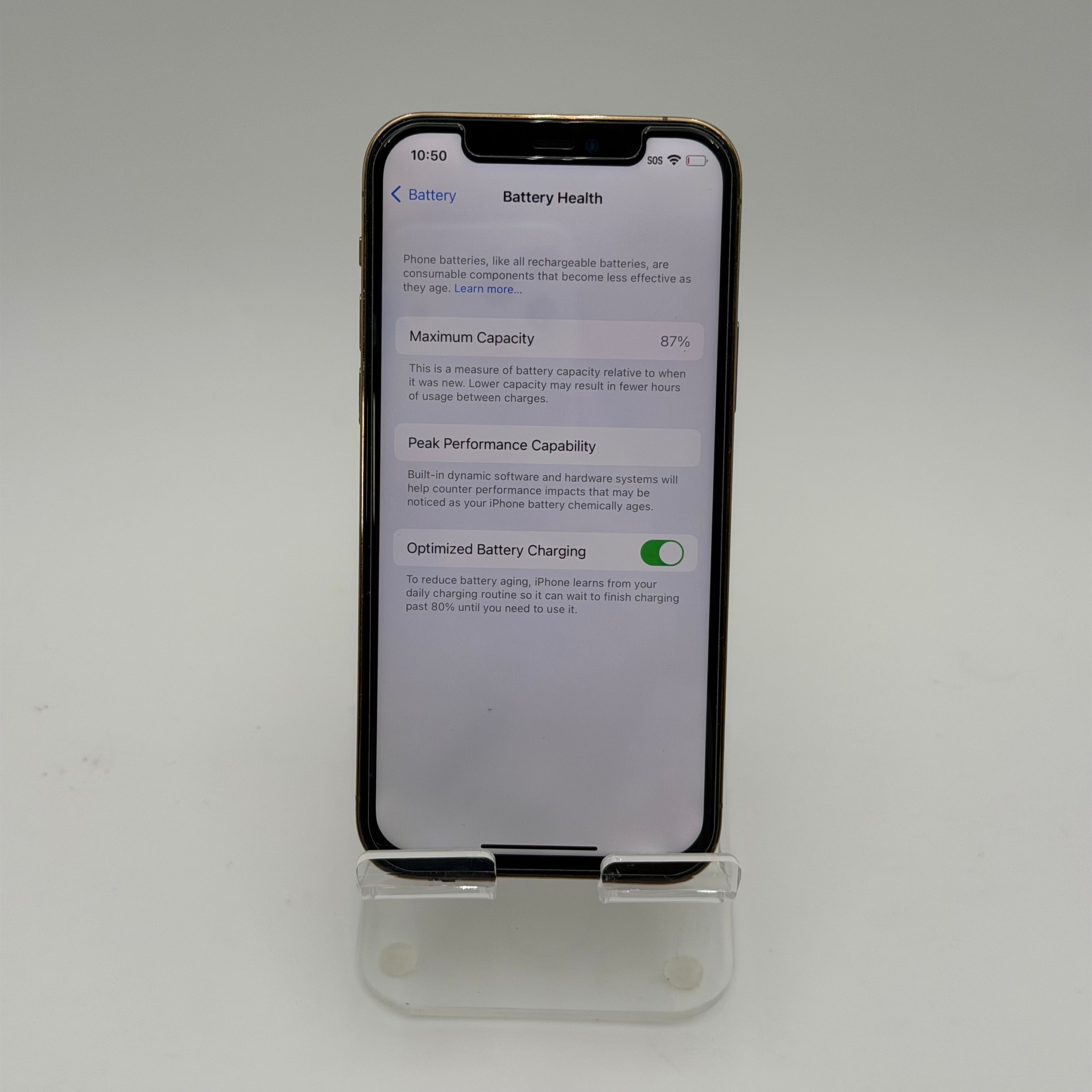 Broken AT&T Apple iPhone 12 Pro 128GB Gold - 87% BH