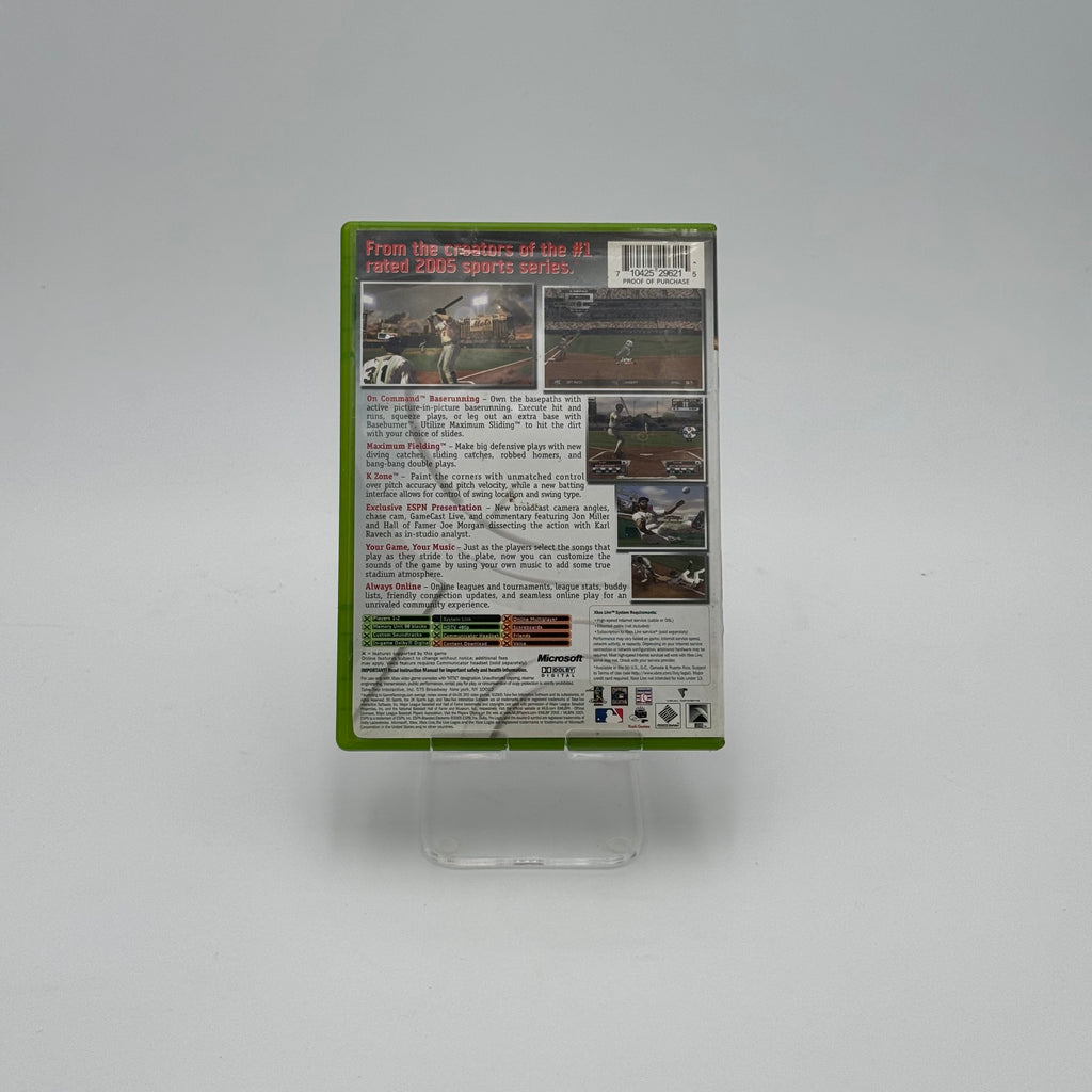 Xbox Major League Baseball 2K5 Video Game - Used