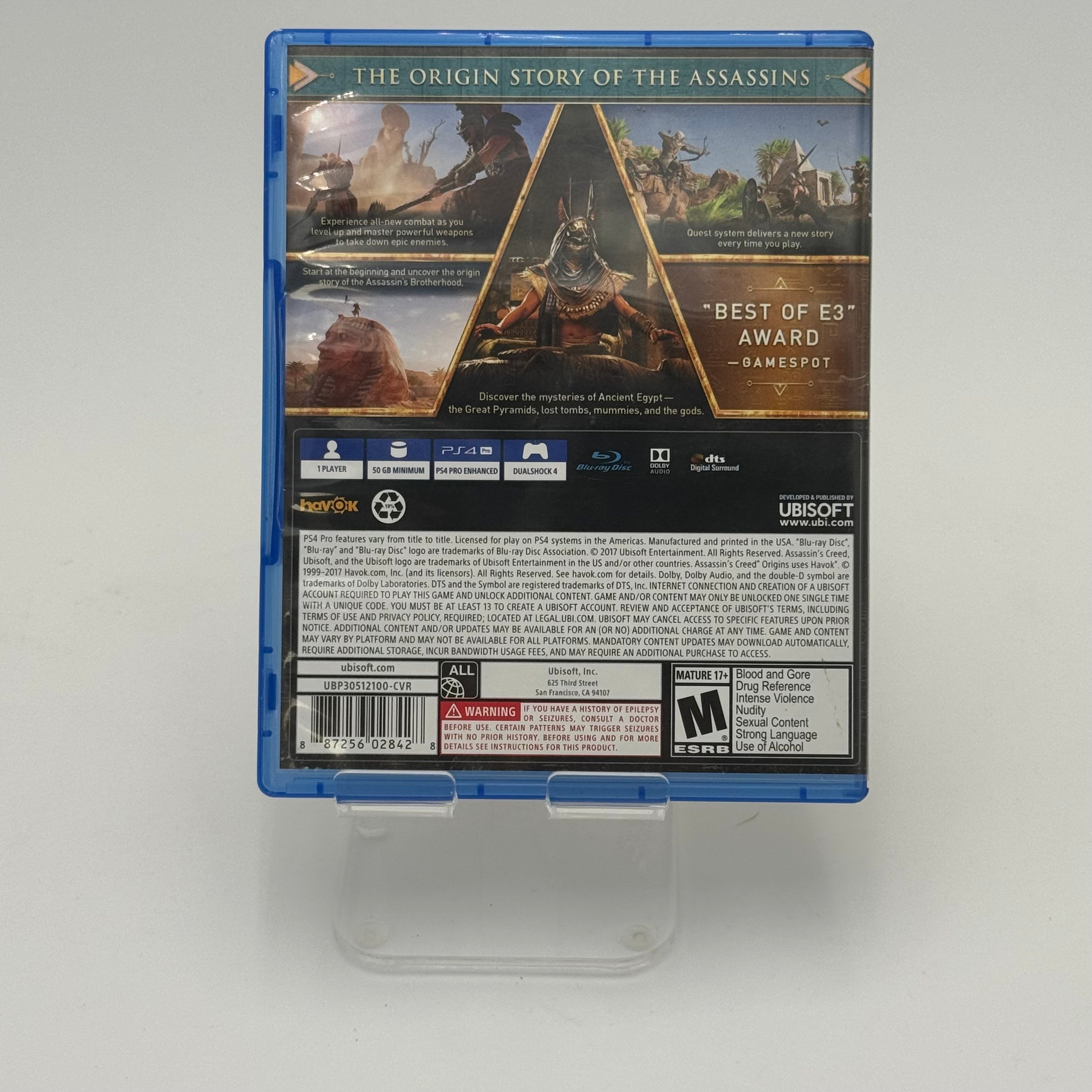 PlayStation 4 Assassin's Creed: Origins Blue Case Used