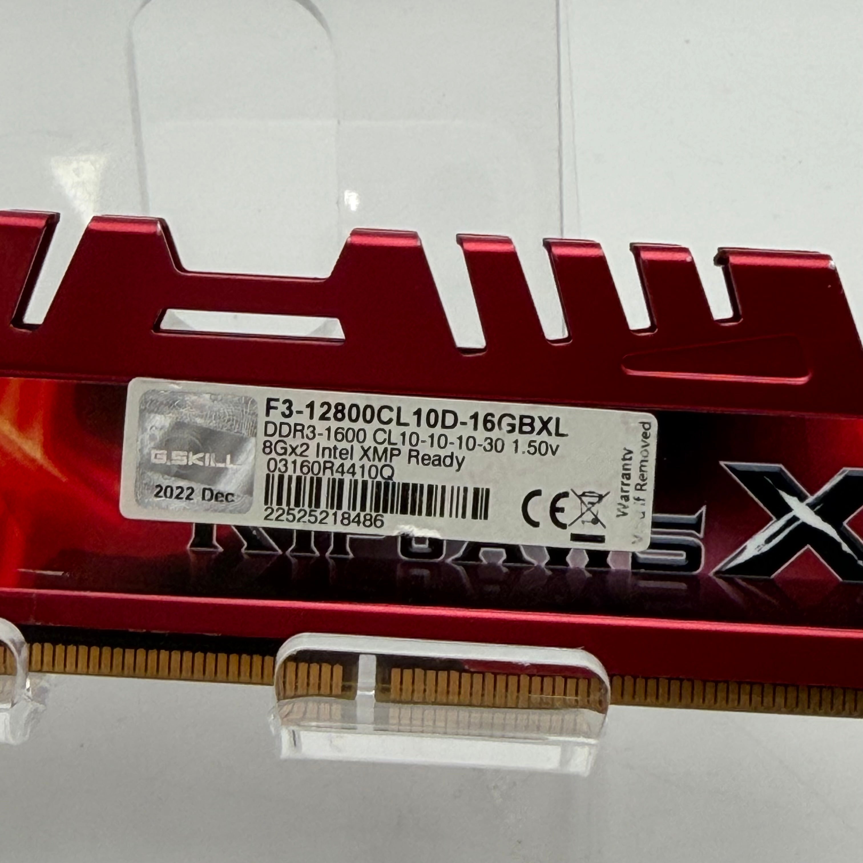 G.SKILL RipjawsX Series (Intel XMP) DDR3 RAM 16GB (2x8GB) 16GBXL