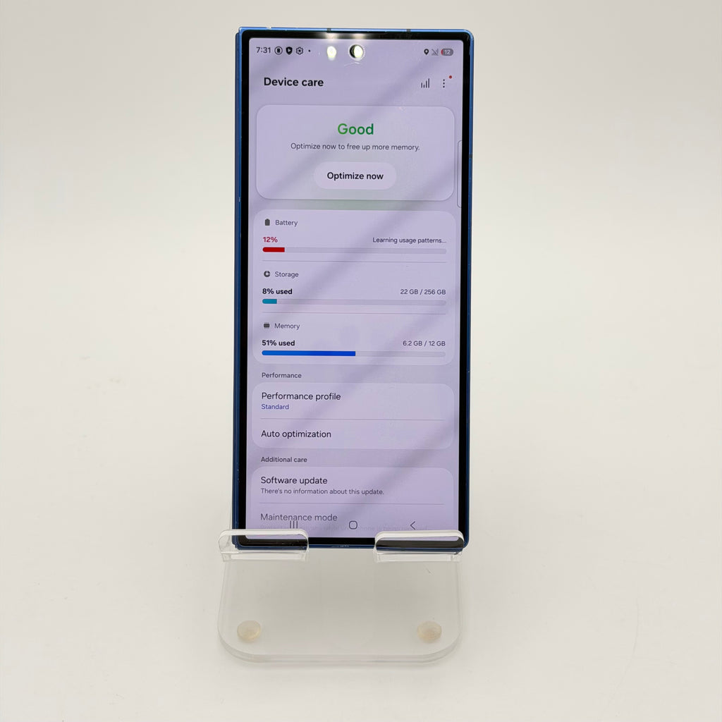 Samsung Galaxy Z Fold 7 256GB Blue Unlocked Used - A