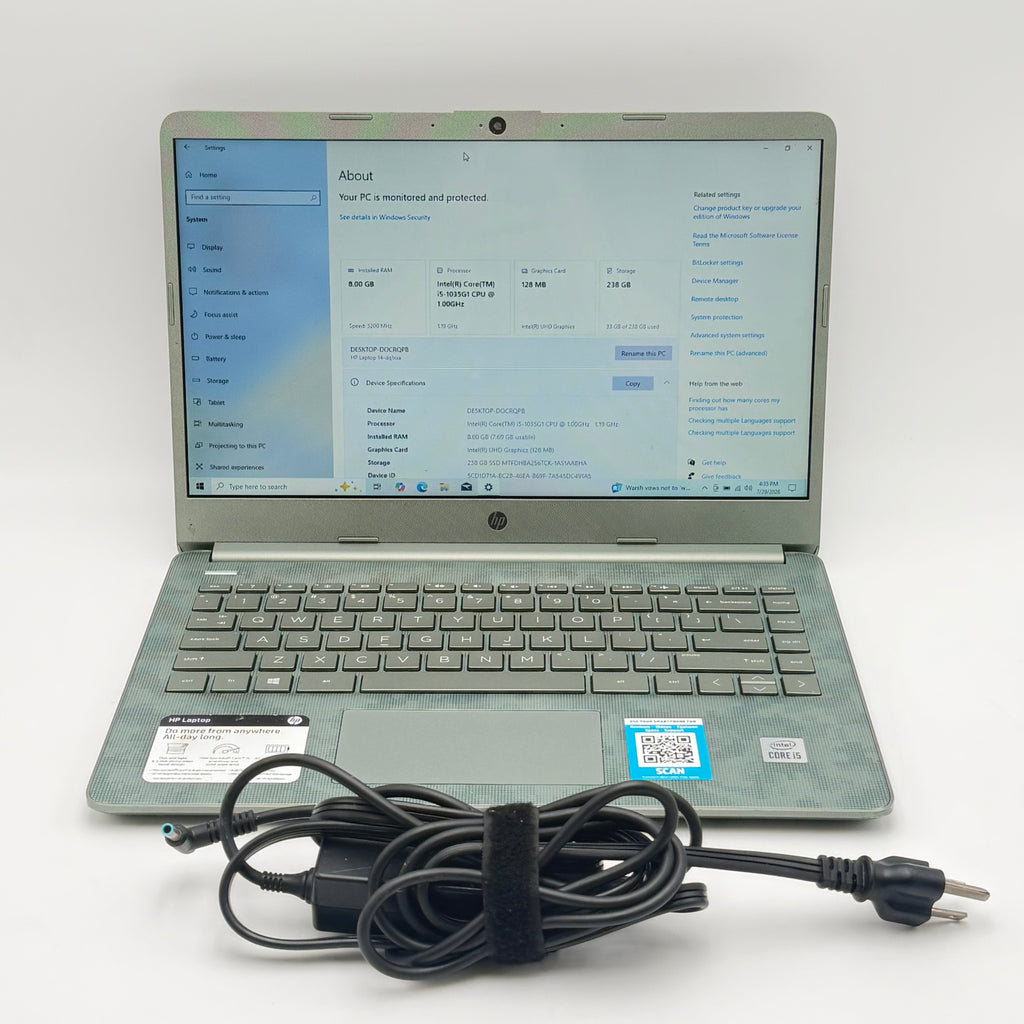HP 14-DQ1088WM i5 8GB 1256GB