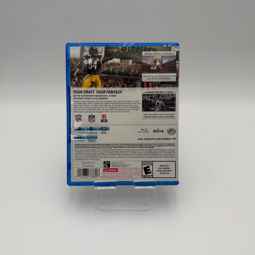 PlayStation 4 PS4 Madden 16 - Tested/Working