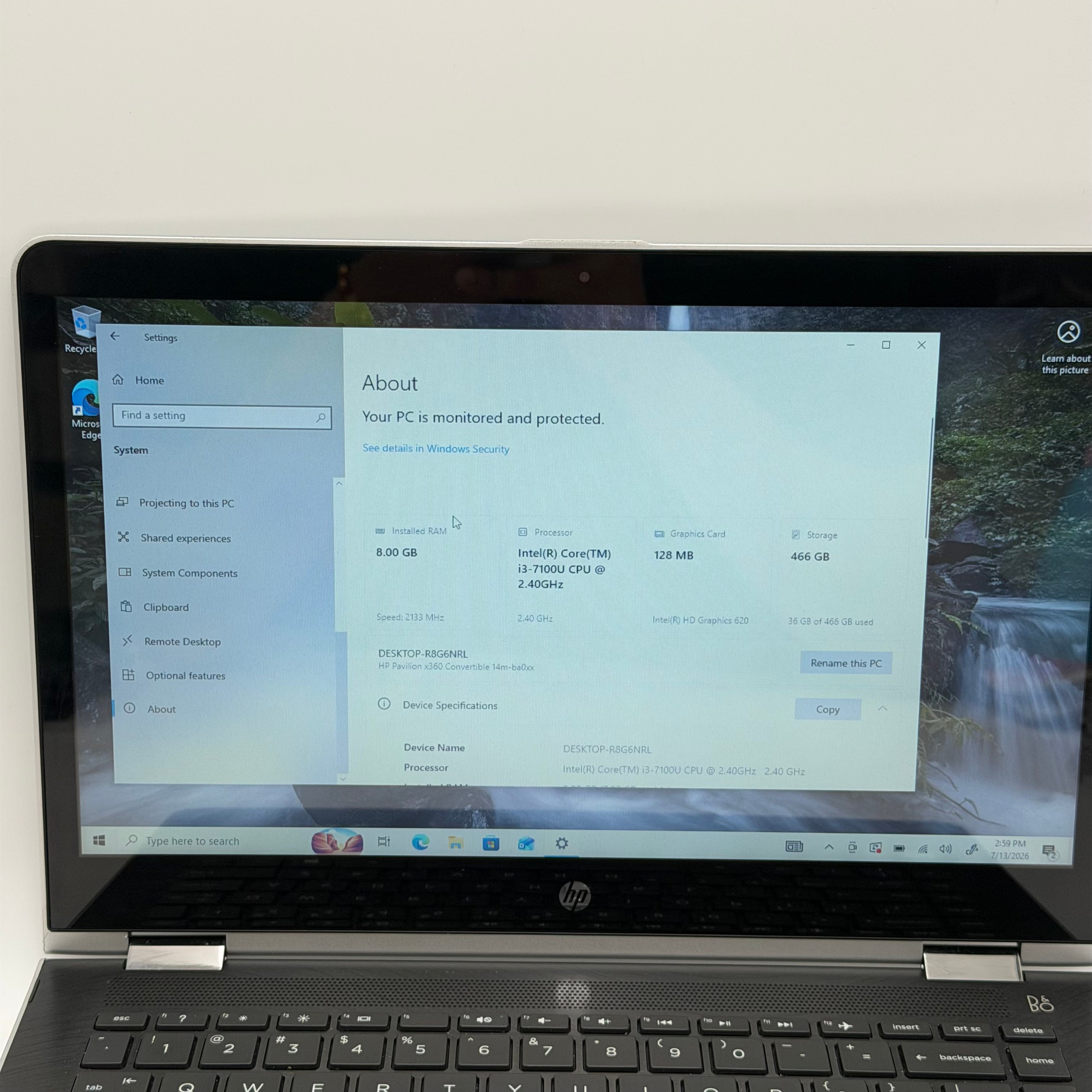 HP Pavilion x360m Convertible Touch screen 14m-ba013dx Core i3 8GB RAM 512GB 14-inch Laptop