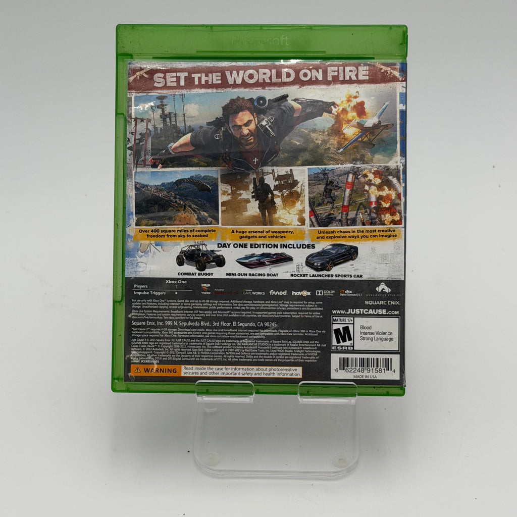 Just Cause 3: Day One Edition (Microsoft Xbox One, 2015) - Complete