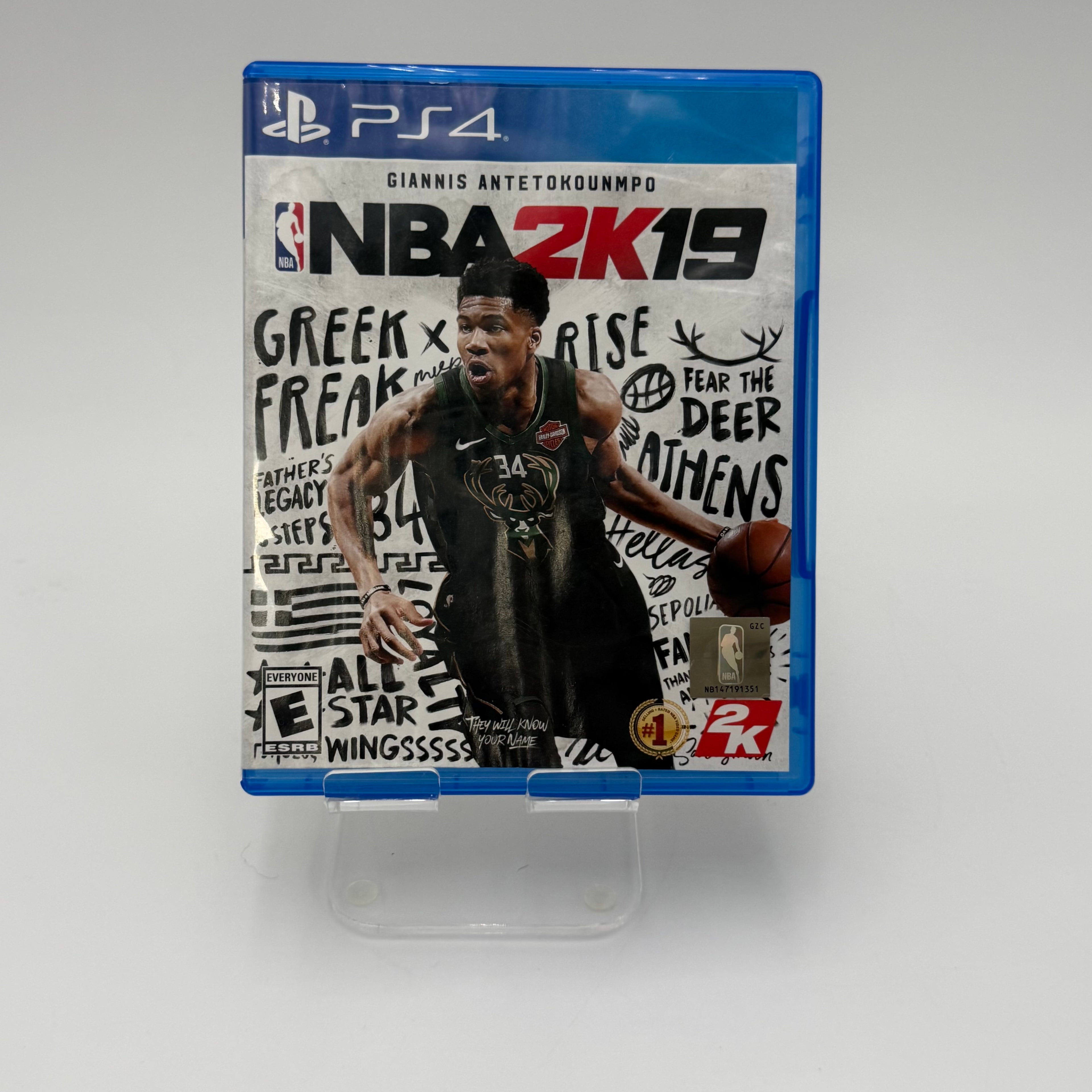 NBA 2K19 Sony Playstation 4 PS4 Video Game Disc w/ Case