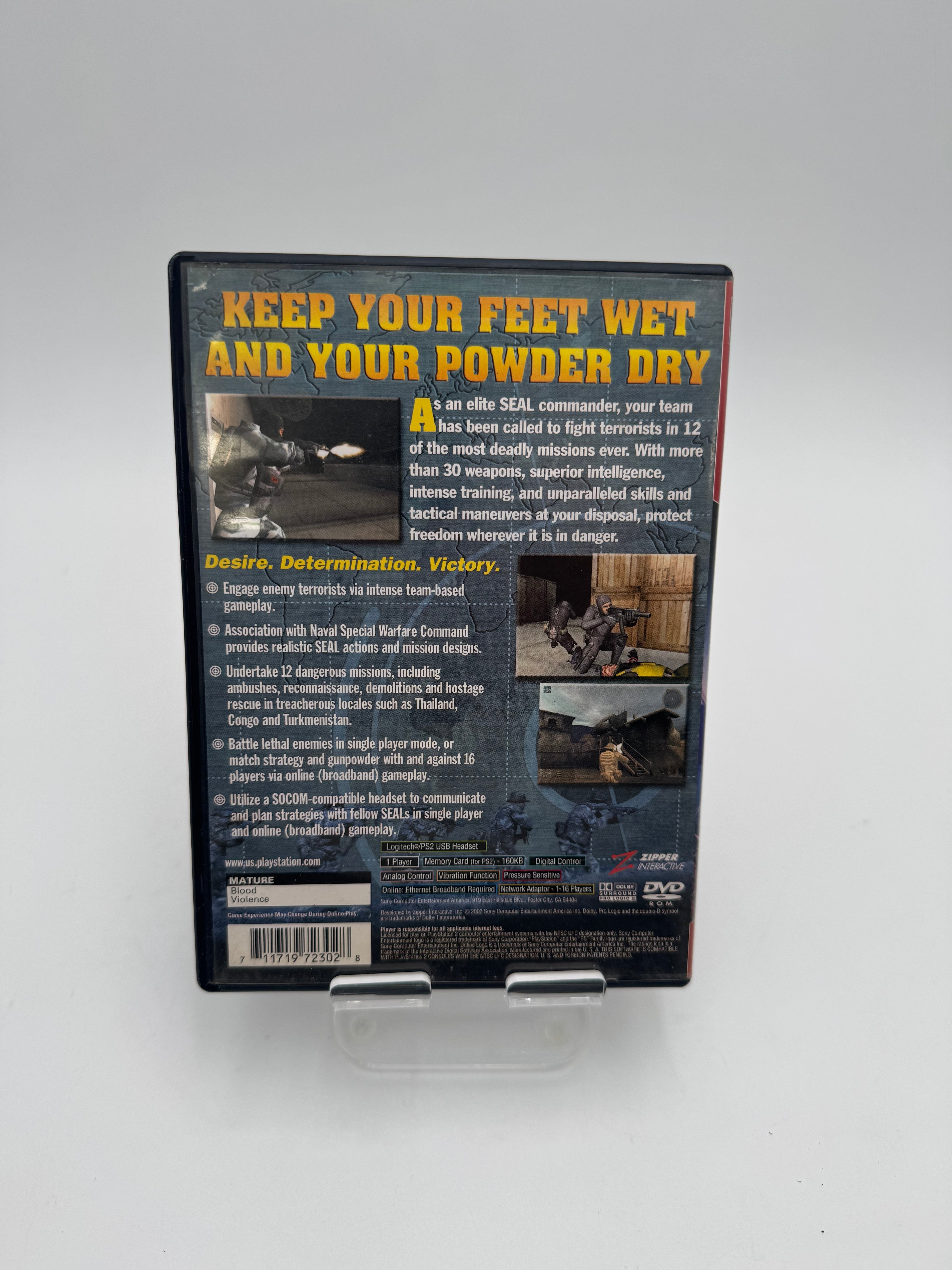 Sony PlayStation 2 SOCOM U.S. Navy SEALs [Greatest Hits] Video Game - Used With Box