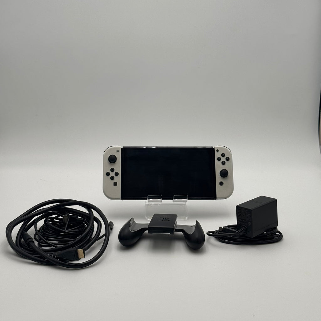 Nintendo Switch OLED (HEG-001) Handheld Console + Extras - Tested/Working