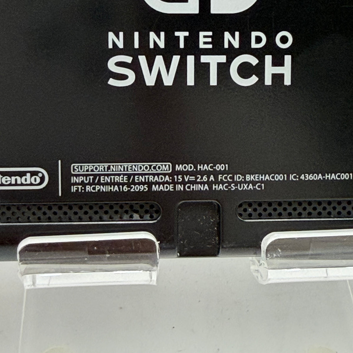 Nintendo Switch HAC-001 2017 Black Video Game System Used - A