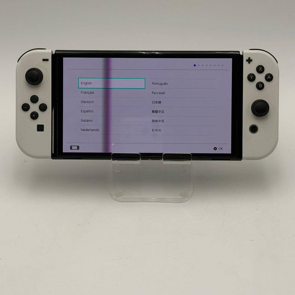 Nintendo Switch OLED Model White Joy-Cons plus Powera Nintendo Wireless controller