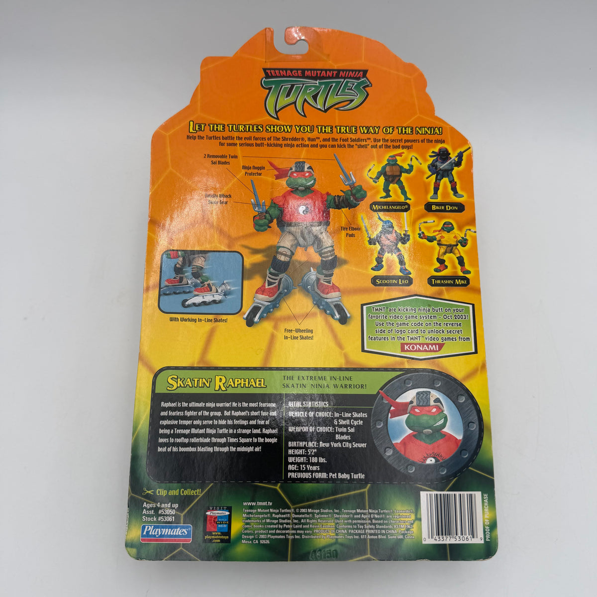 Hasbro Skatin Raph TMNT Toy New In Box