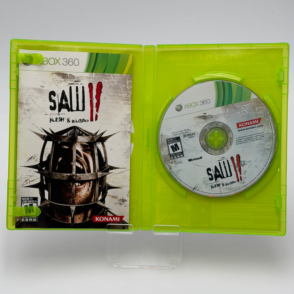 Xbox 360 Saw II Flesh & Blood Video Game Complete with Case, Manual & Inserts
