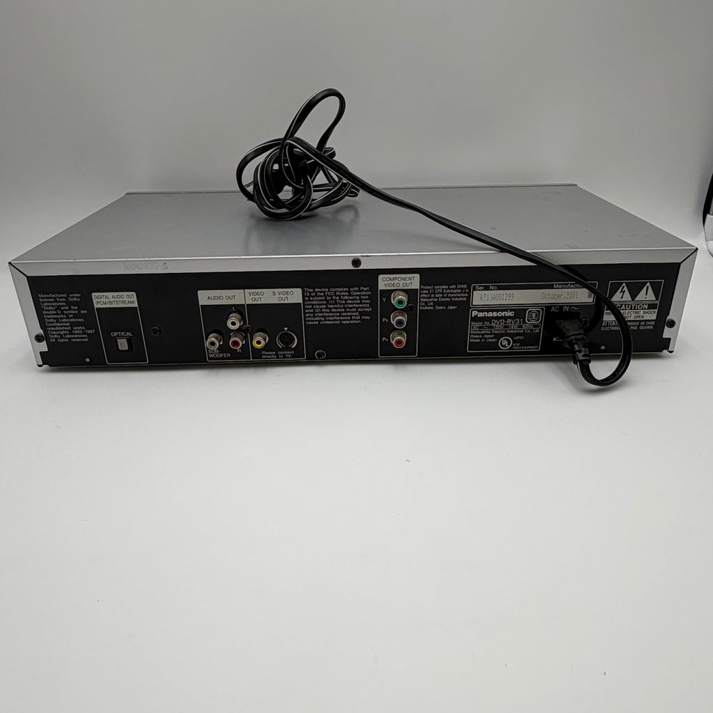 Panasonic DVD-RV31 DVD Player - Broken Silver