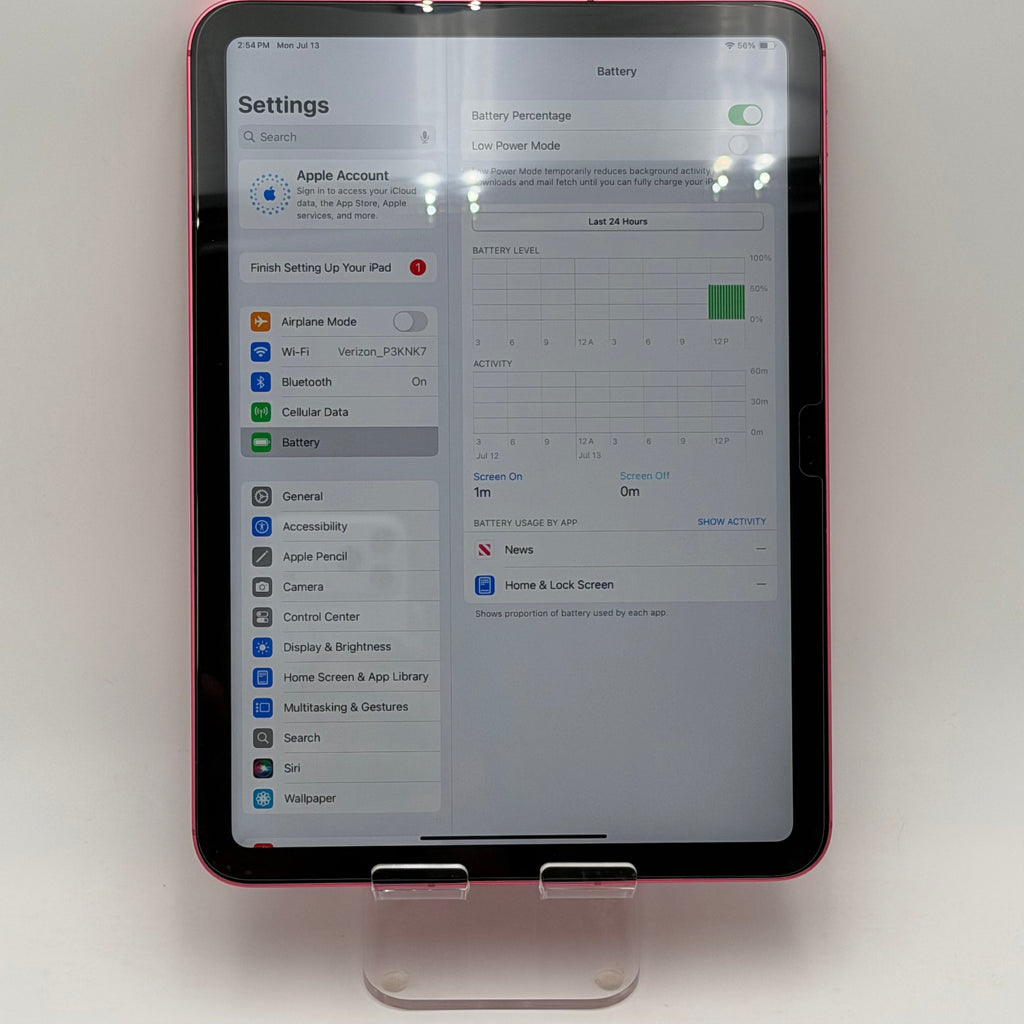 Apple iPad 10th Gen A2757 64GB Pink WiFi + Cellular Unlocked - Used A Tablet