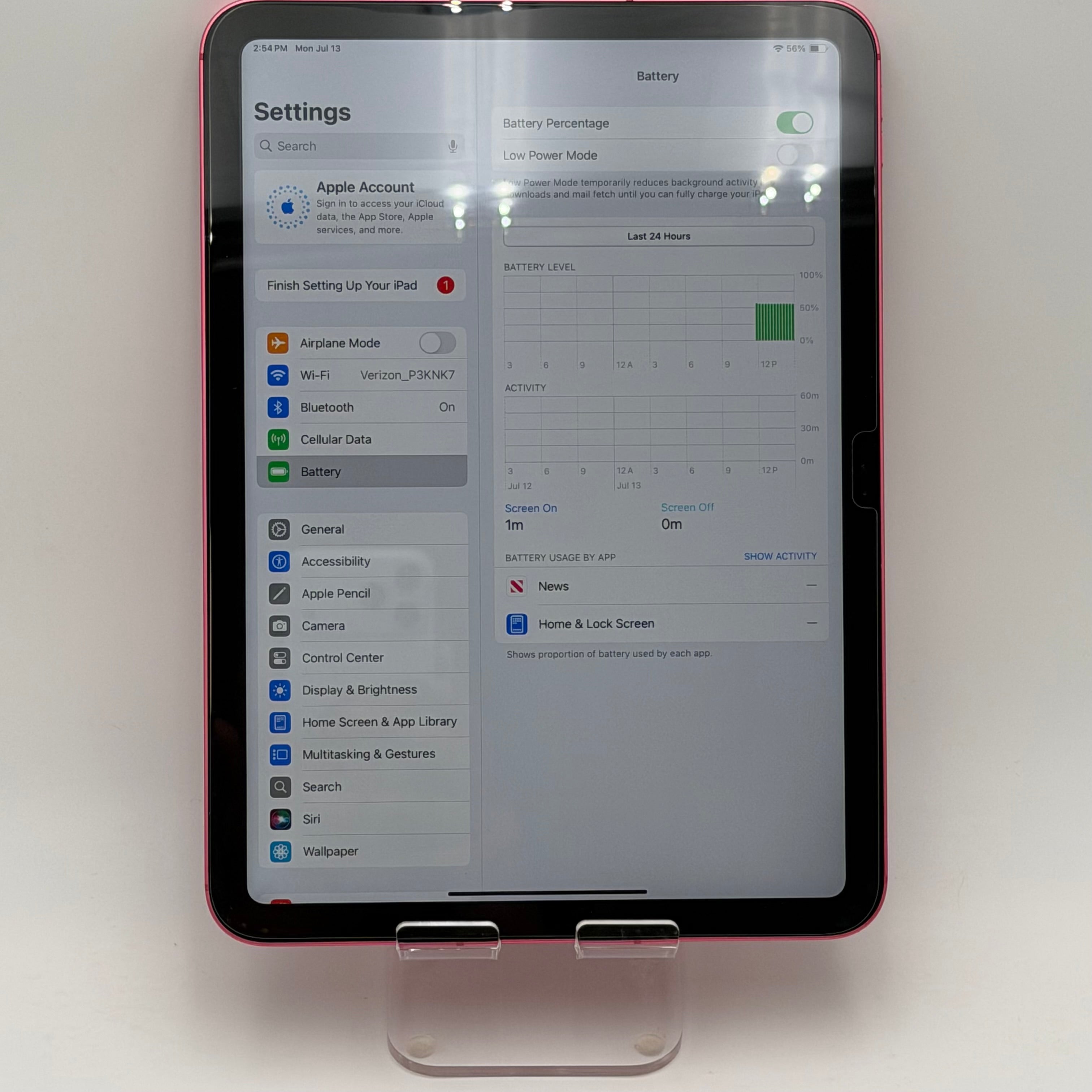 Apple iPad 10th Gen A2757 64GB Pink WiFi + Cellular Unlocked - Used A Tablet