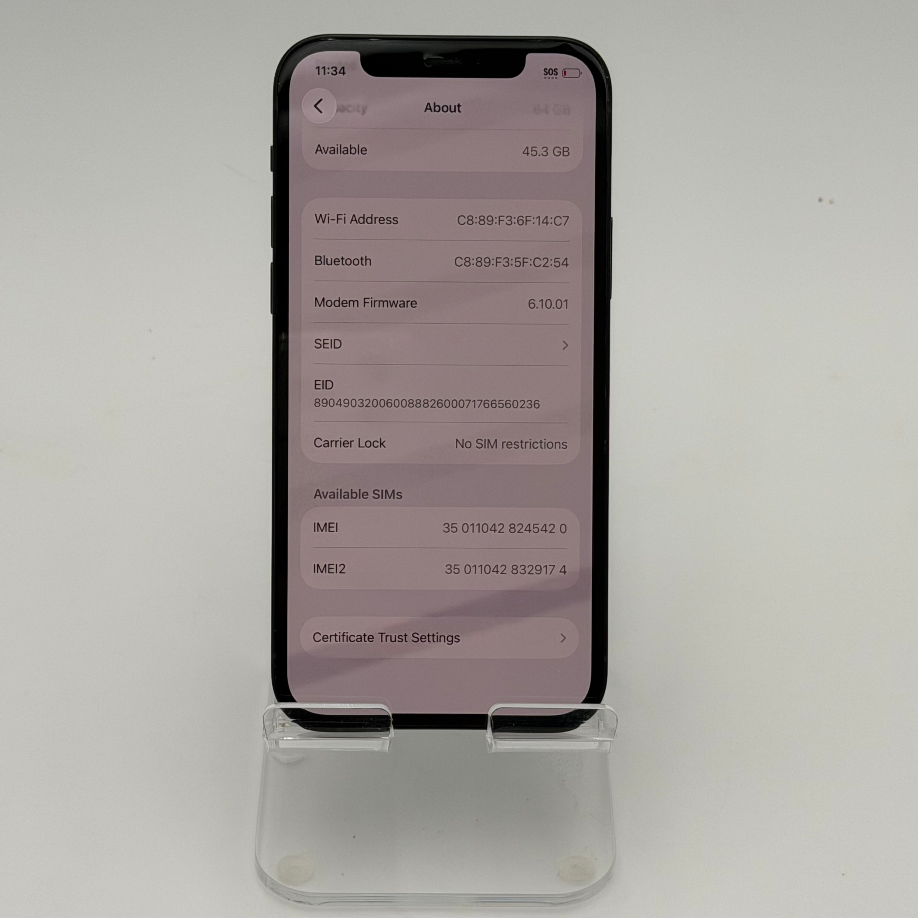 Apple iPhone 12 - 64GB - Black (Unlocked)