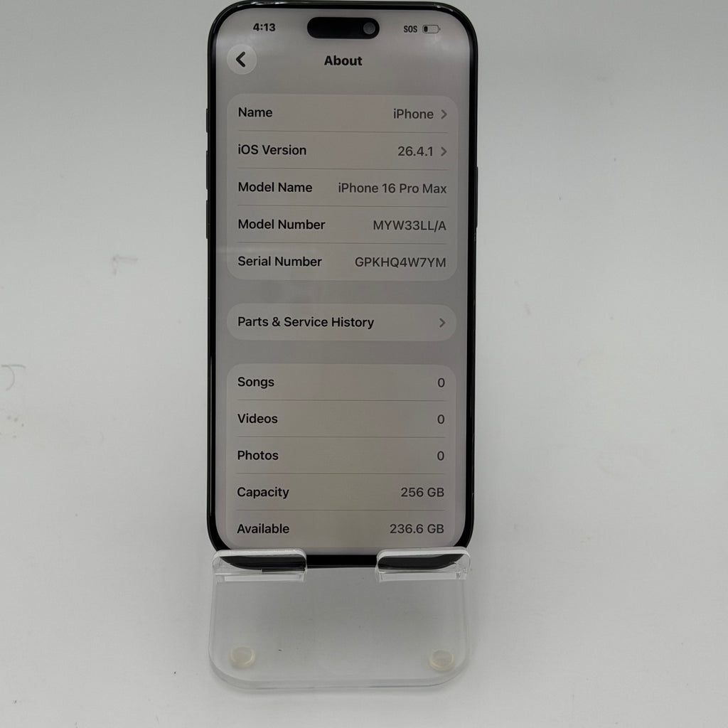 Apple iPhone 16 Pro Max - 256 GB - Black Titanium (Unlocked)