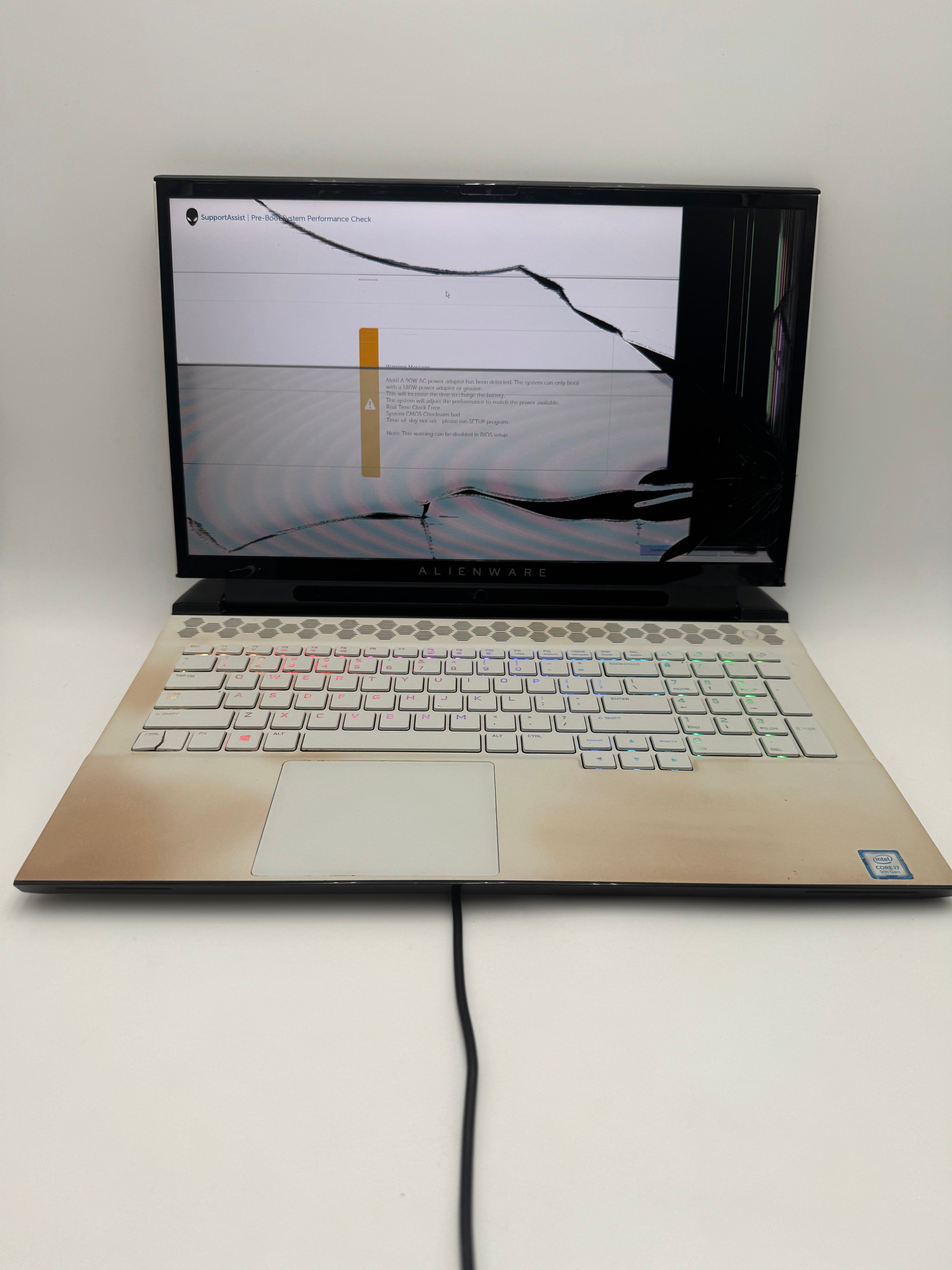 Cracked Screen OS Reset Alienware m17 R2 Laptop - Core i7, 16GB RAM, 512GB SSD, 17", Black