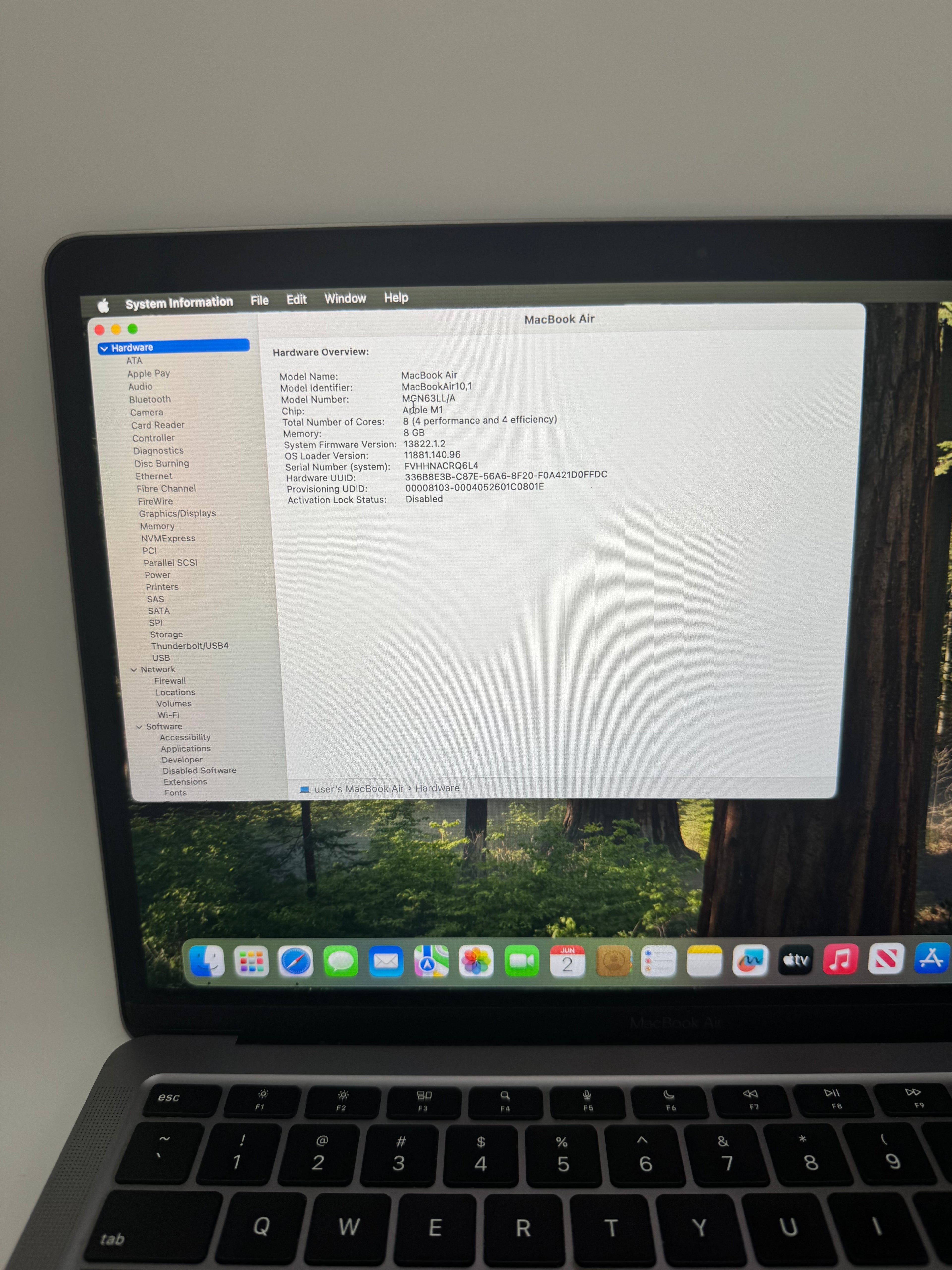 Apple MacBook Air 13-inch M1 A2337 2020 Laptop - Used C Silver READ