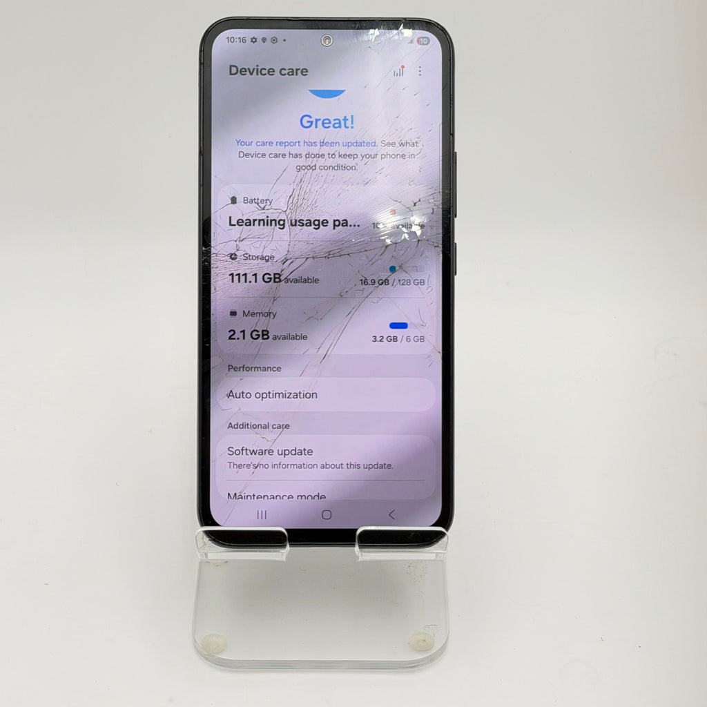 Broken Samsung Galaxy A54 Cracked Front