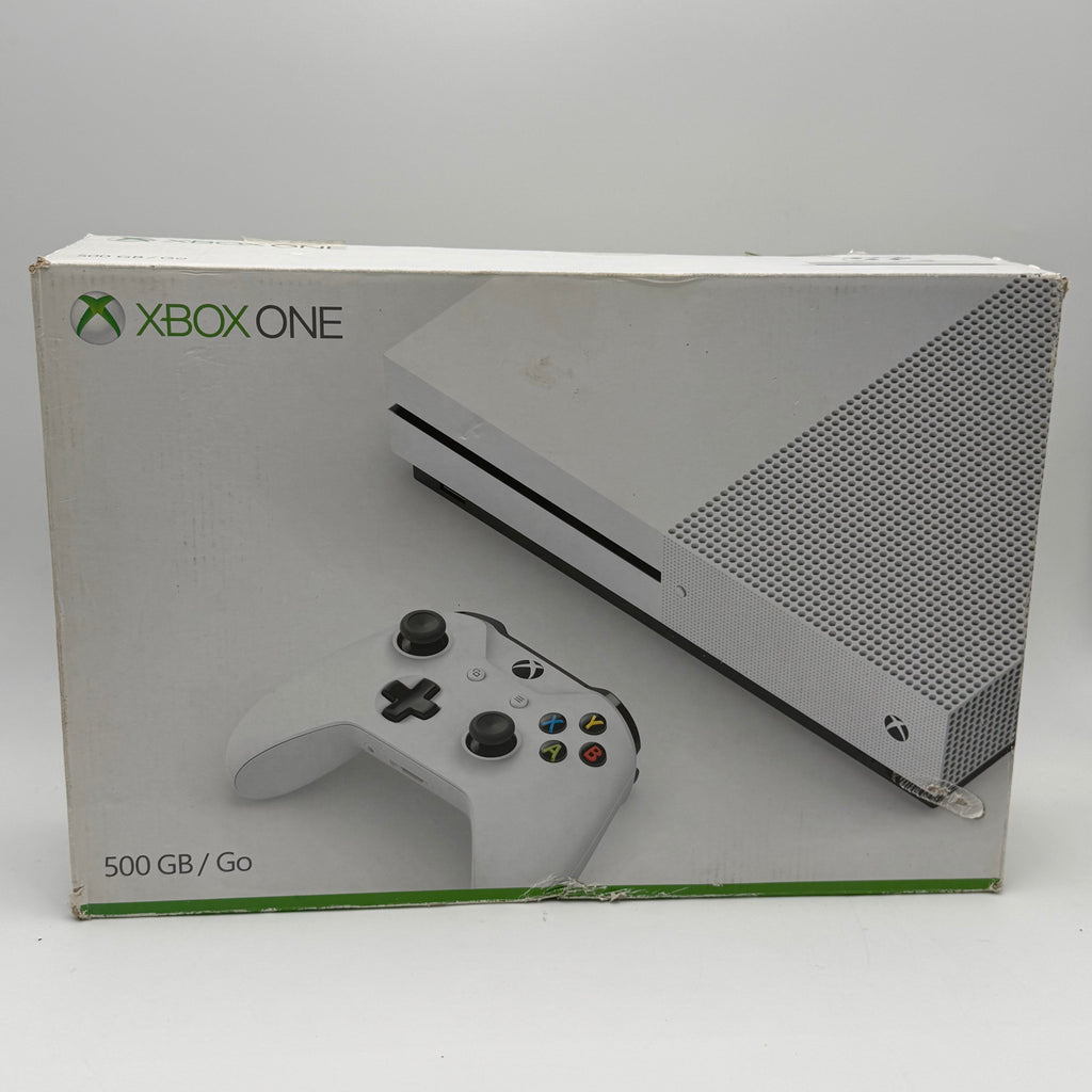 Microsoft Xbox One S 500GB Console -With Box, Cables - Excellent Condition